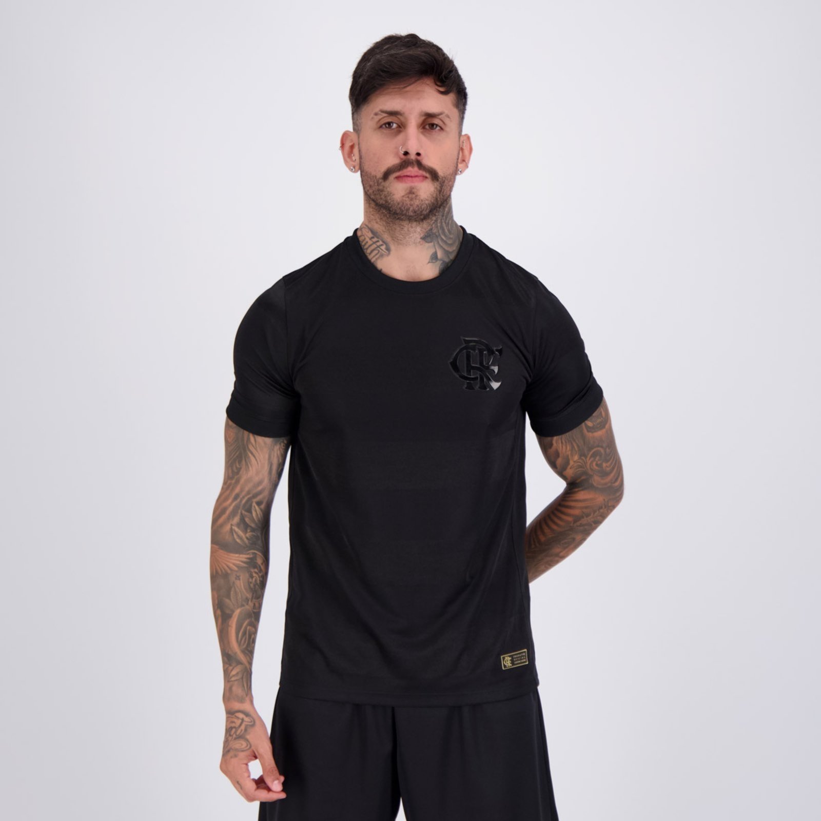 Camisa Flamengo Dry Jacquard All Black