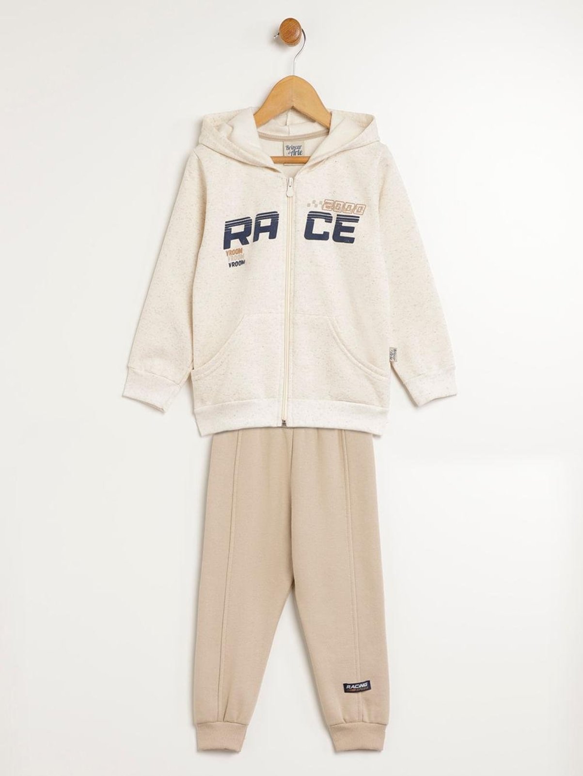 Infantil - Conjunto Longo Para Menino - NATURAL
