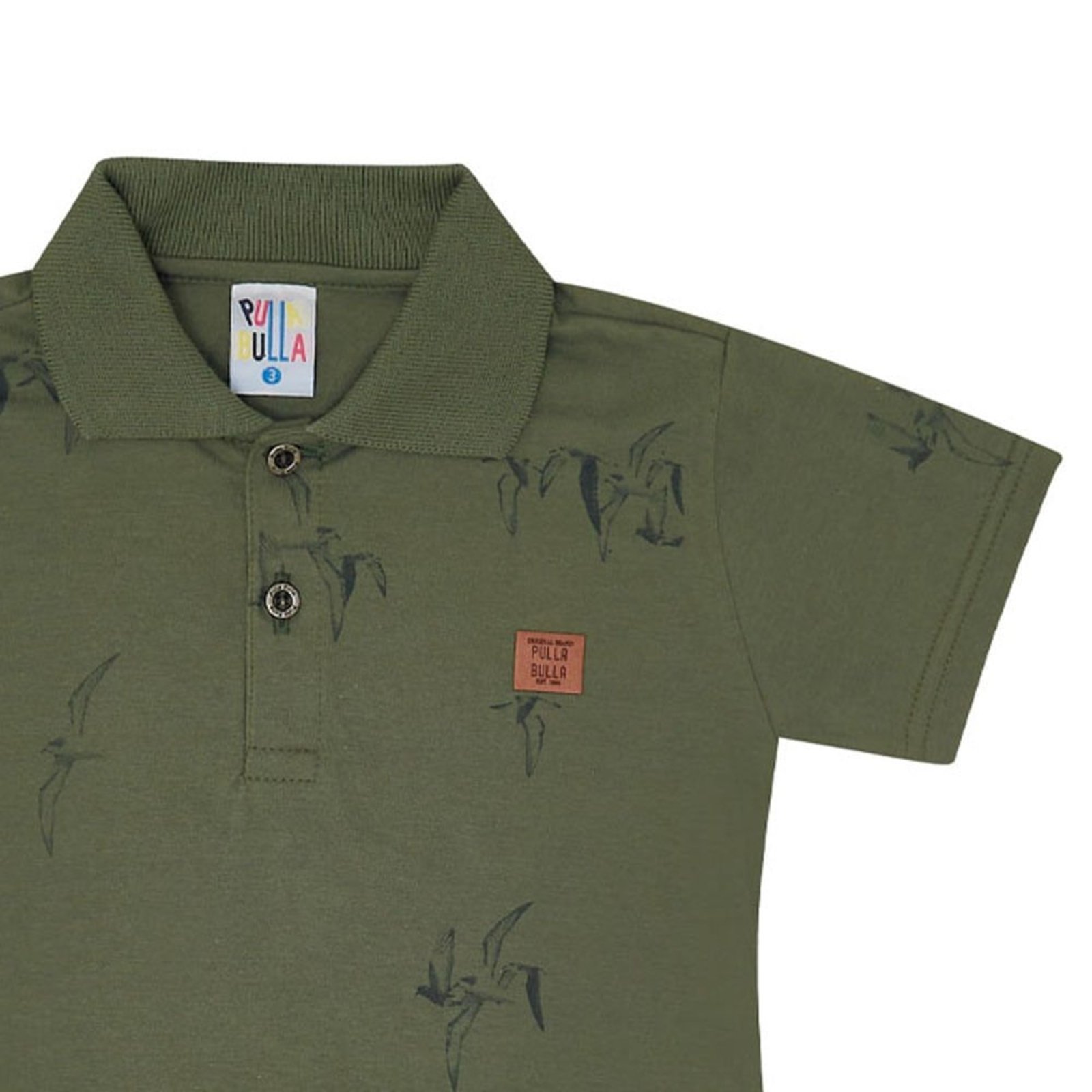 Infantil - Polo Primeiros Passos Menino - Militar - 49258-356 Verde
