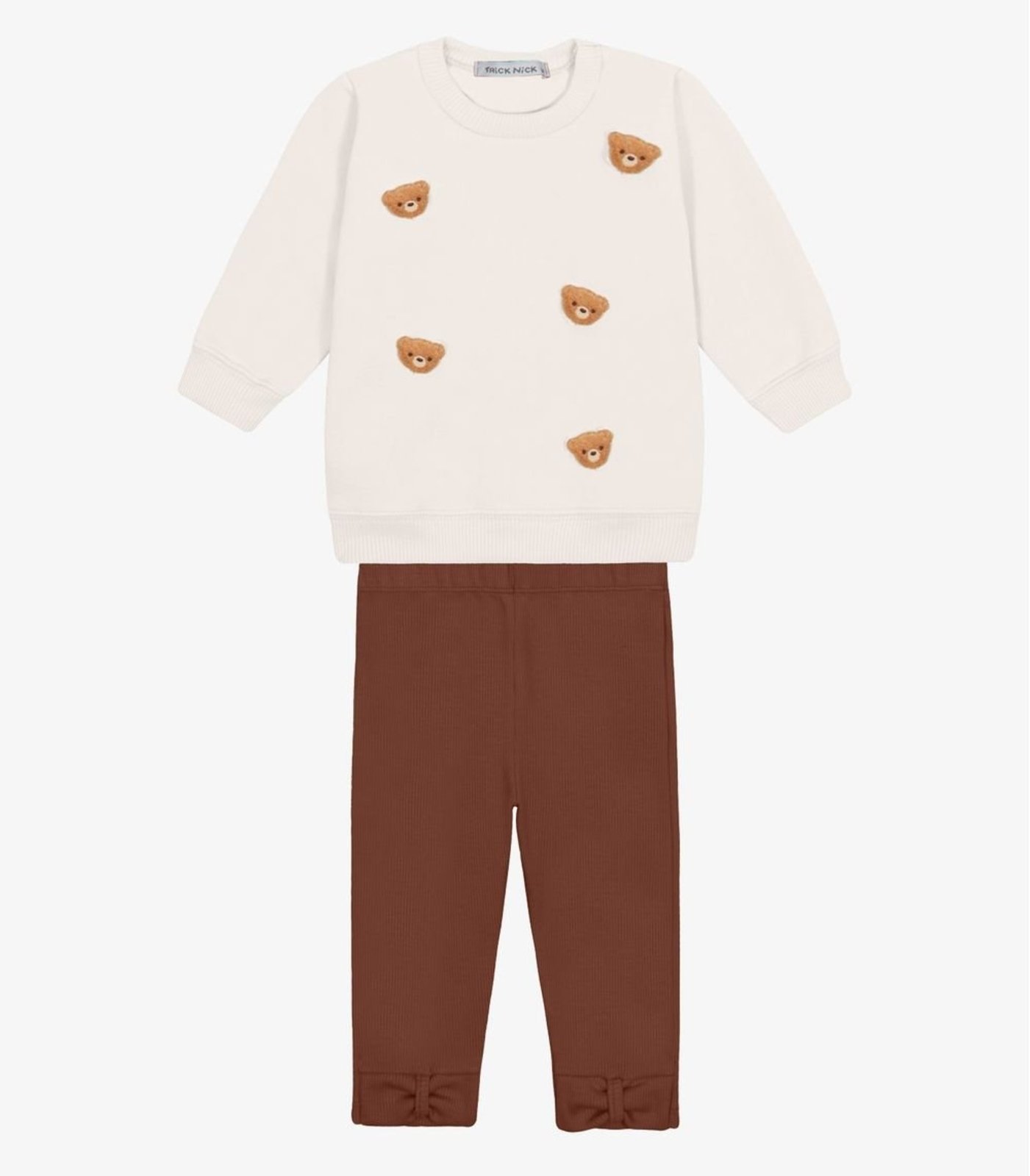 Infantil - Conjunto Blusão com Legging Menina Trick Nick Bege