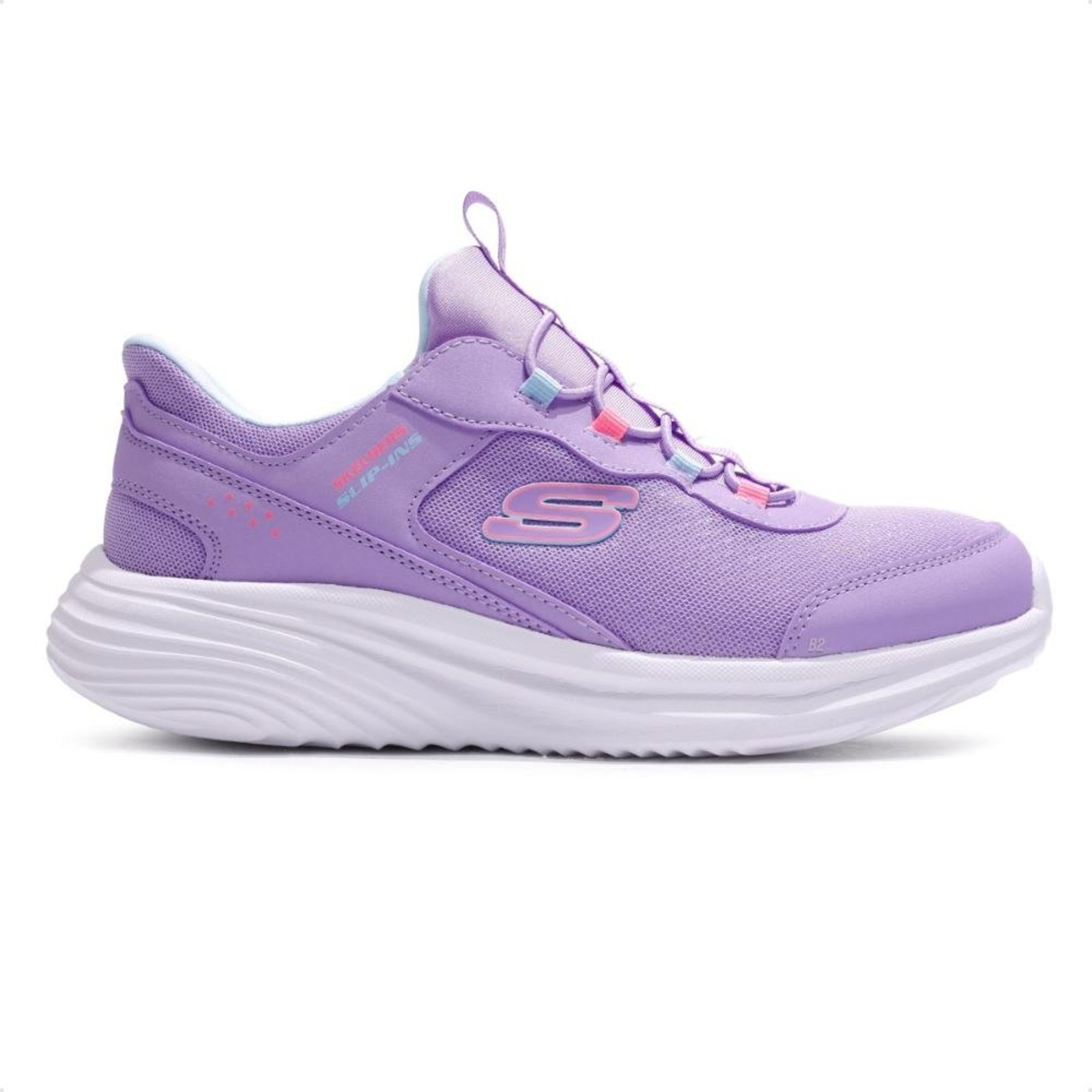Infantil - Tênis Skechers Bounder Pro Step On Juvenil Roxo