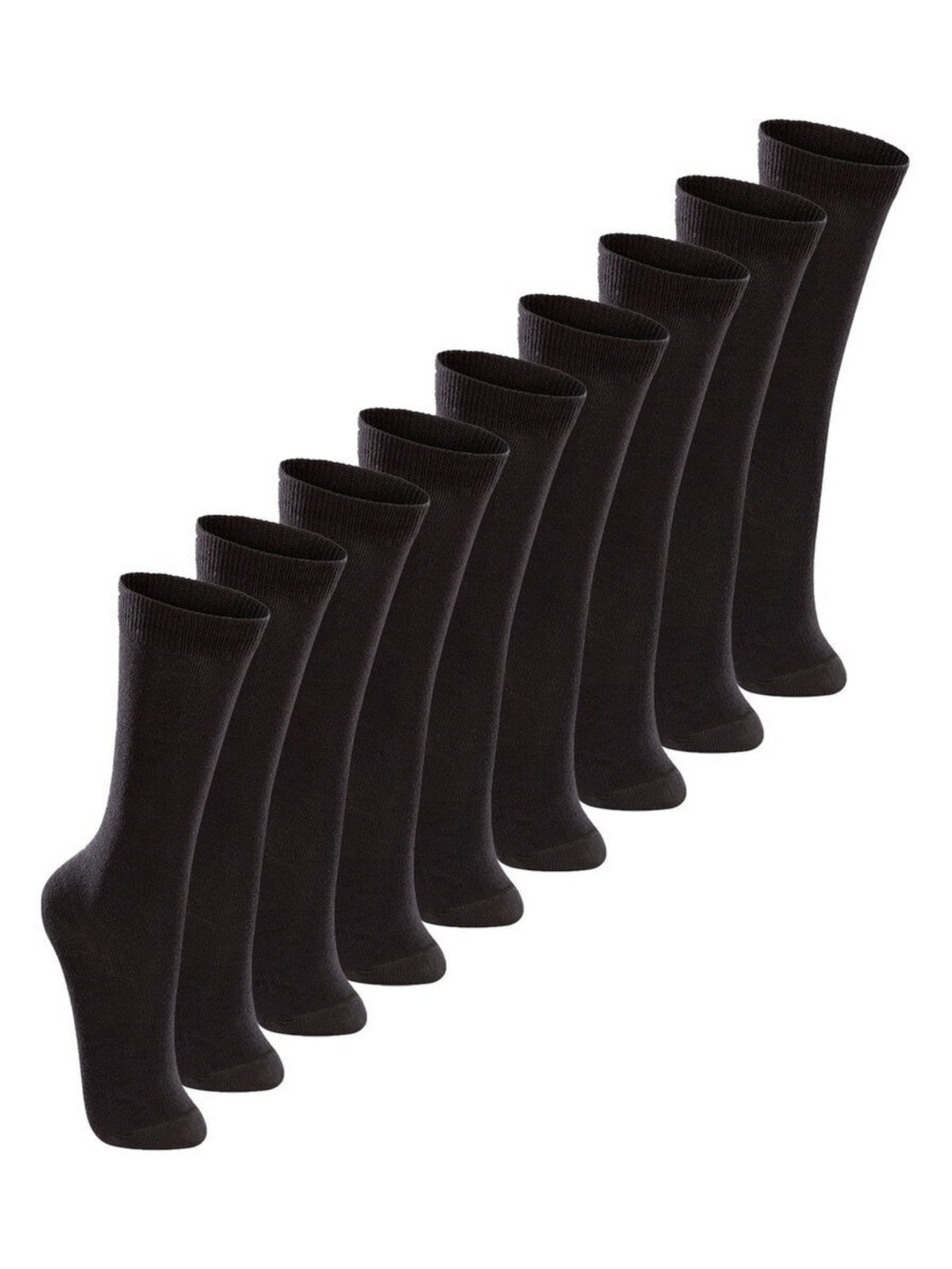 Kit 9 Pares de Meias 3/4 Lupo 2670-047 Preto