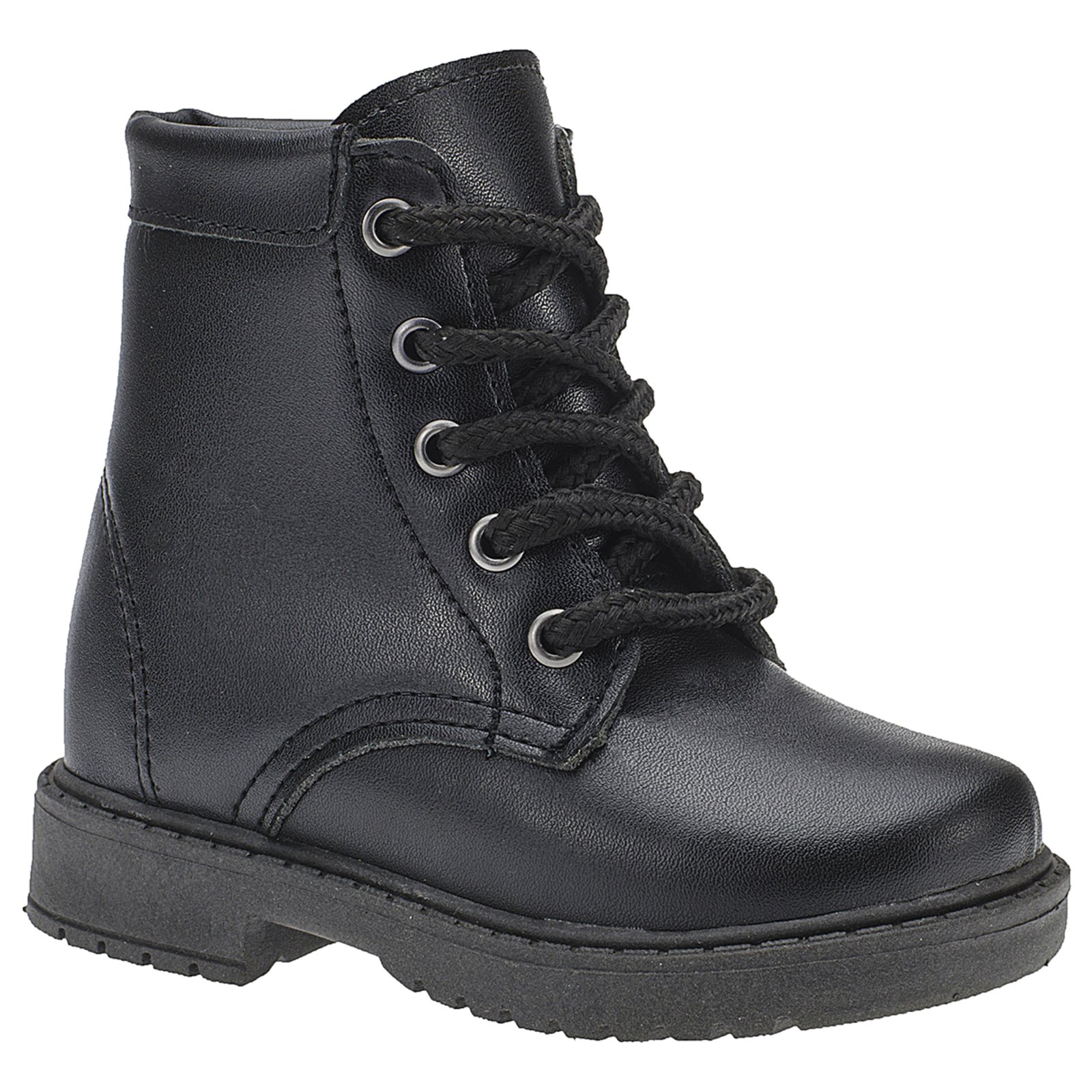 Infantil – Bota Coturno Menina Botinha Cano Baixo 204 AnaBrito Preto