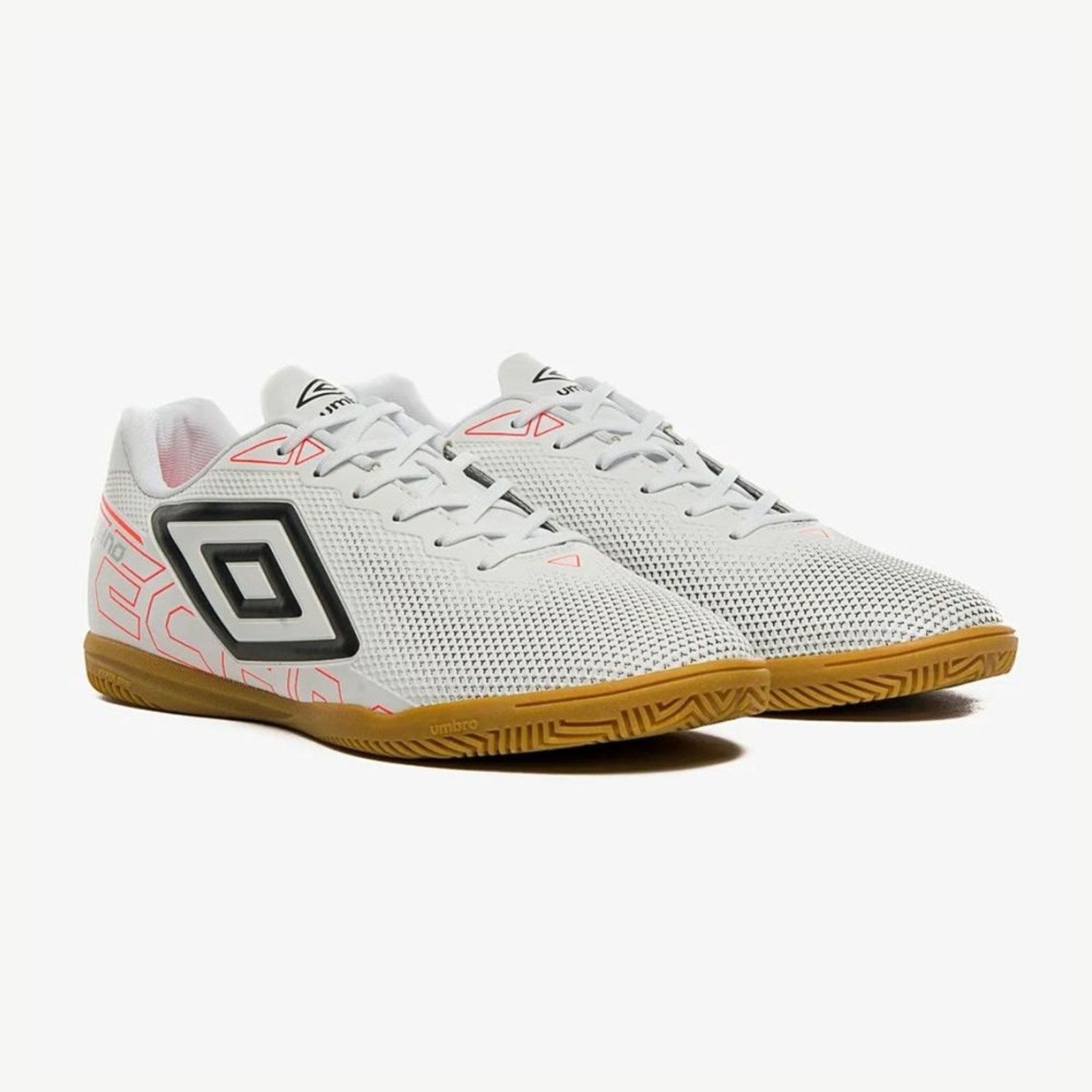 Vista 3 Chuteira Indoor Masculino Indoor Umbro Techno U01fb00167 branco Umbro branco