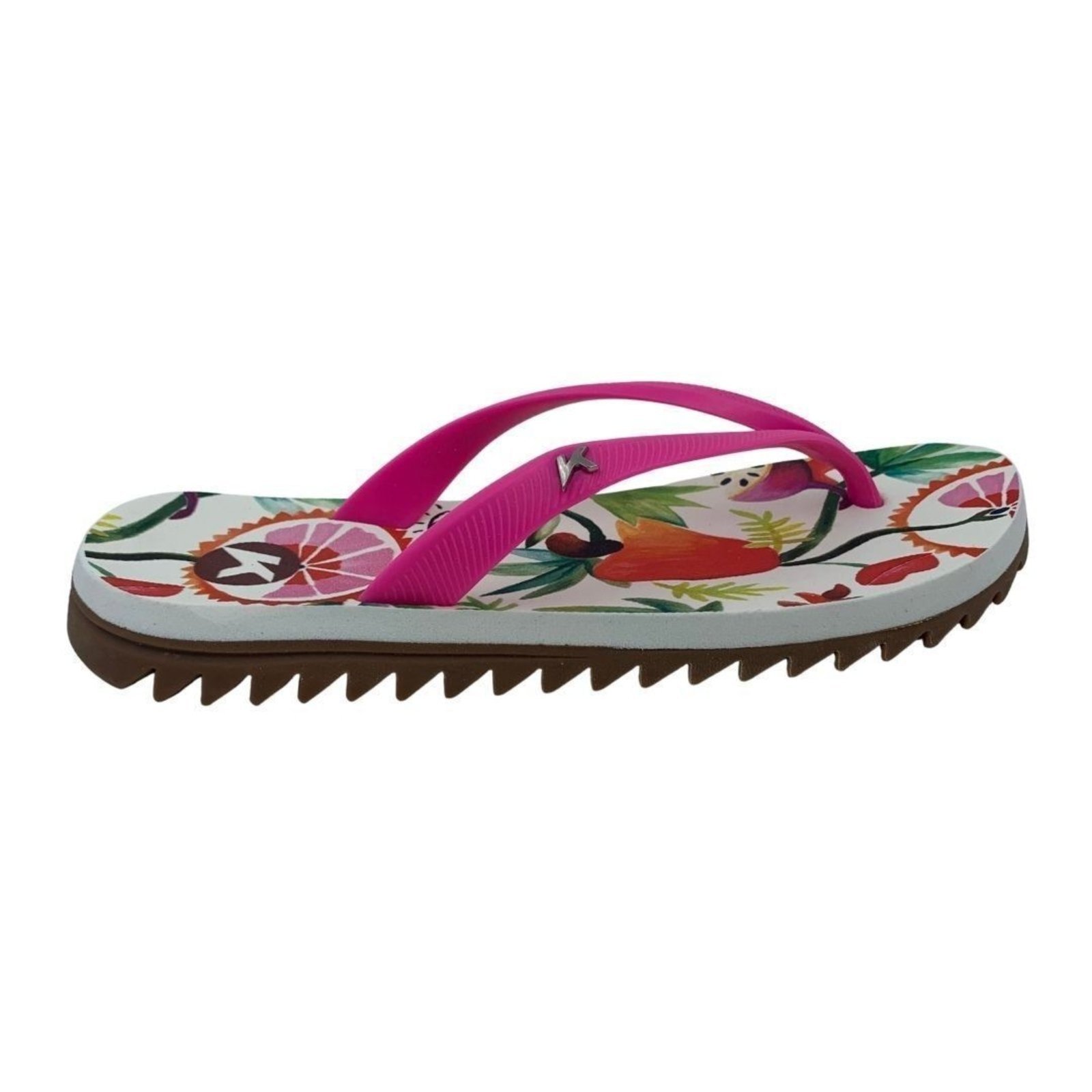 Sandália Feminina Kenner Ibiza Pro Frutas Rosa - Branco - kenner