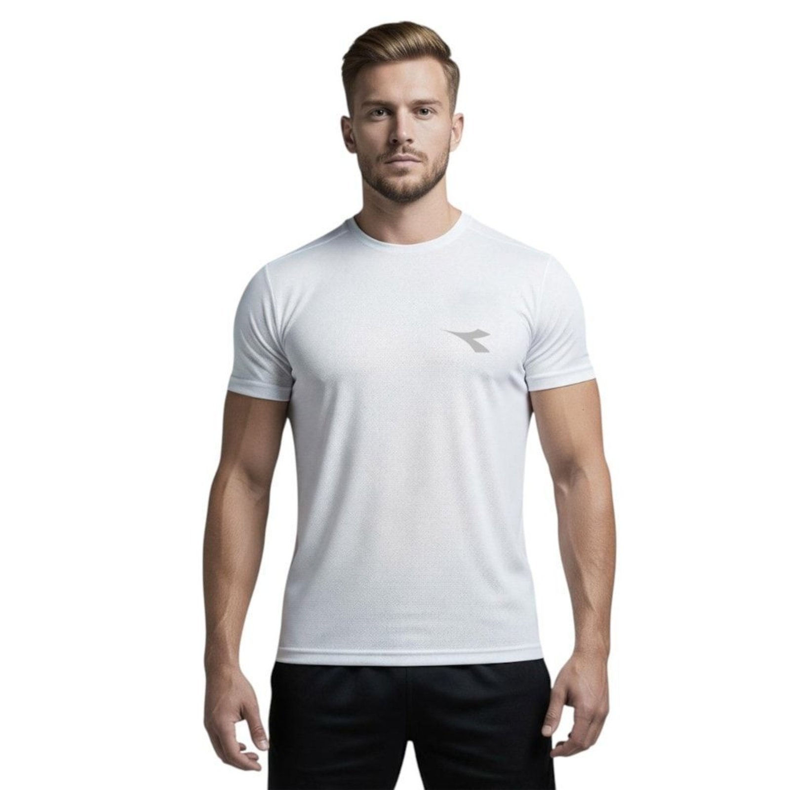 Camiseta Diadora Small Logo Masculina - Branco - diadora