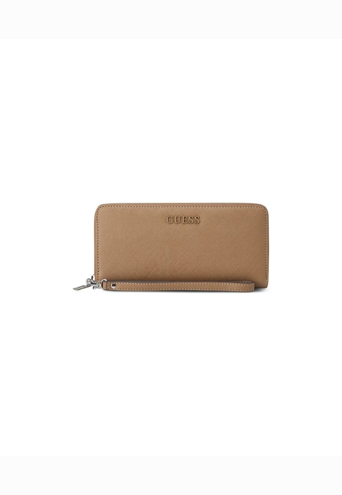 Carteira Guess Remy Slg Large Zip Around Bege