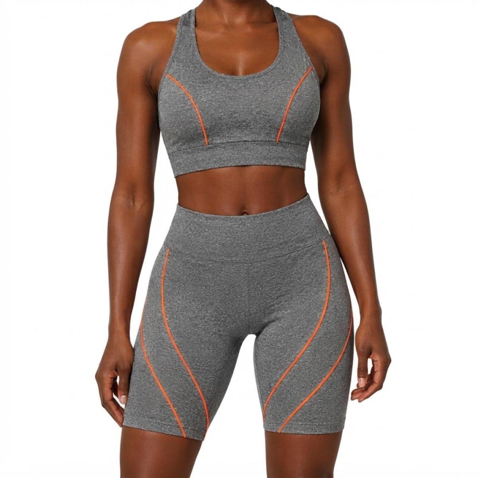Conjunto Corsário Fitness Feminino Capri e Top Cropped para Academia Ciclismo Yoga