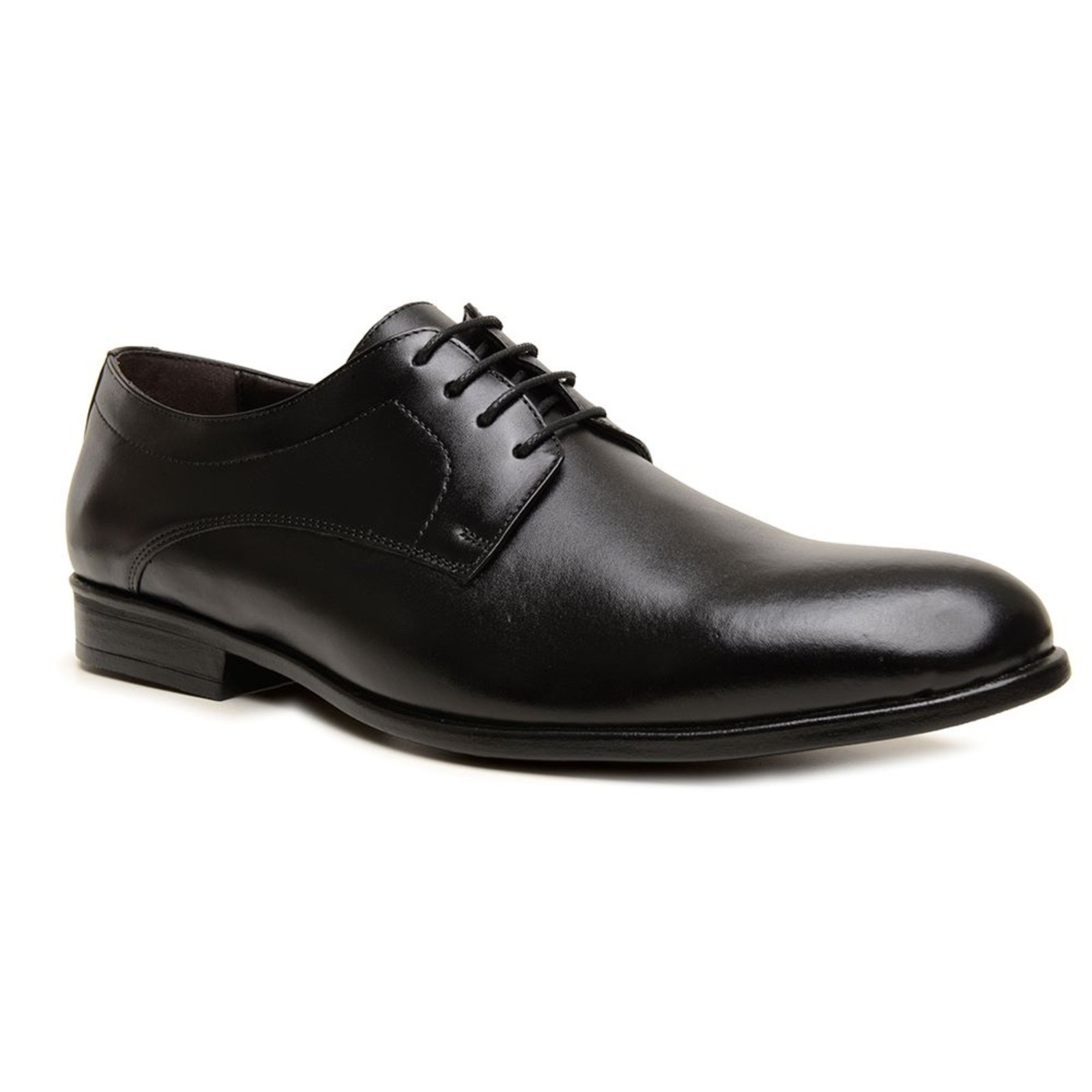 Sapato Masculino Social A. Andrade Mocassim Amarrar Casual Bico Redondo Clássico Preto