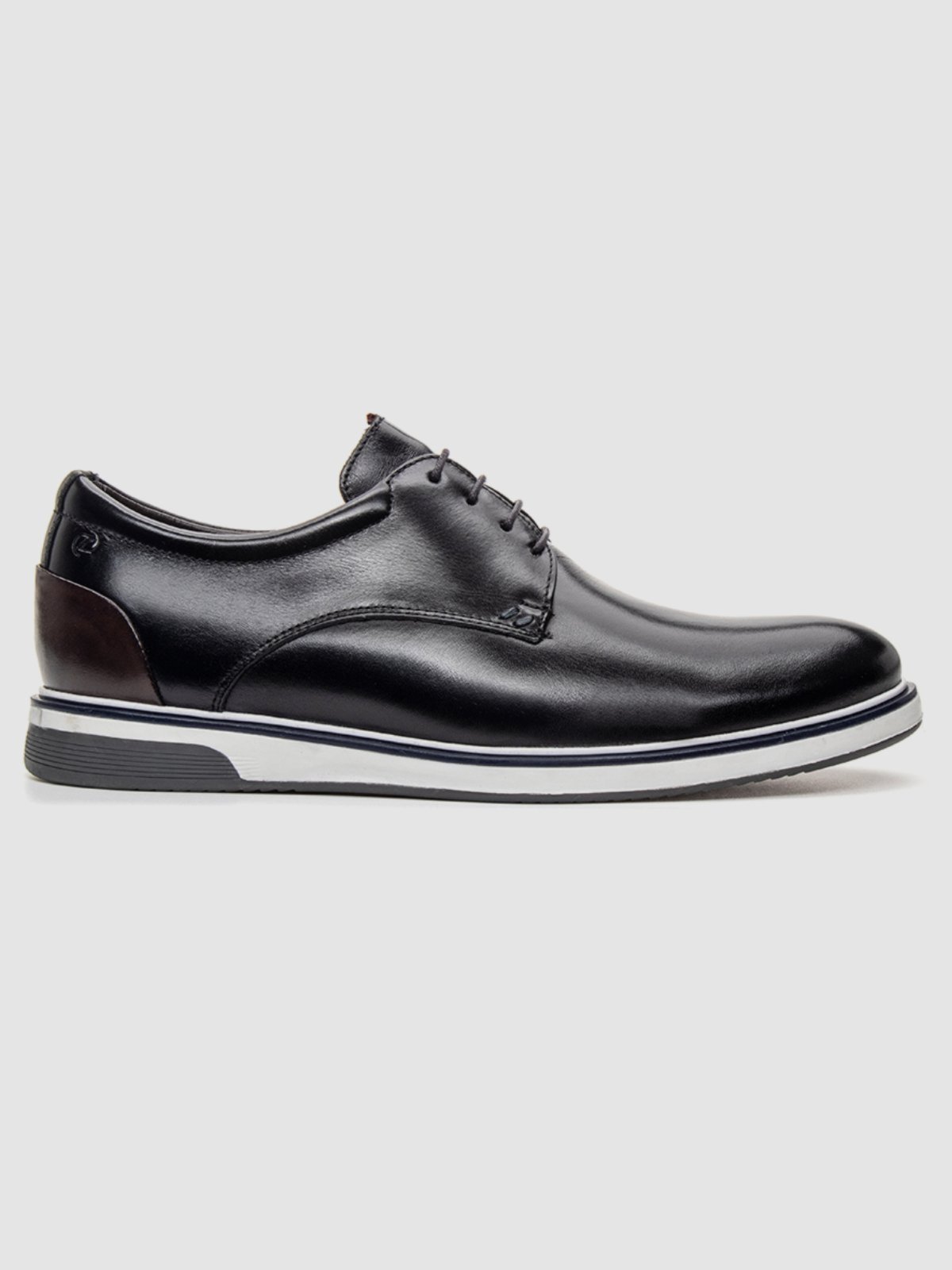 Sapato Urbano Preto Couro Sofisticado Moderno Funcional Ergonomico Sofisticação E Estilo Zapattero