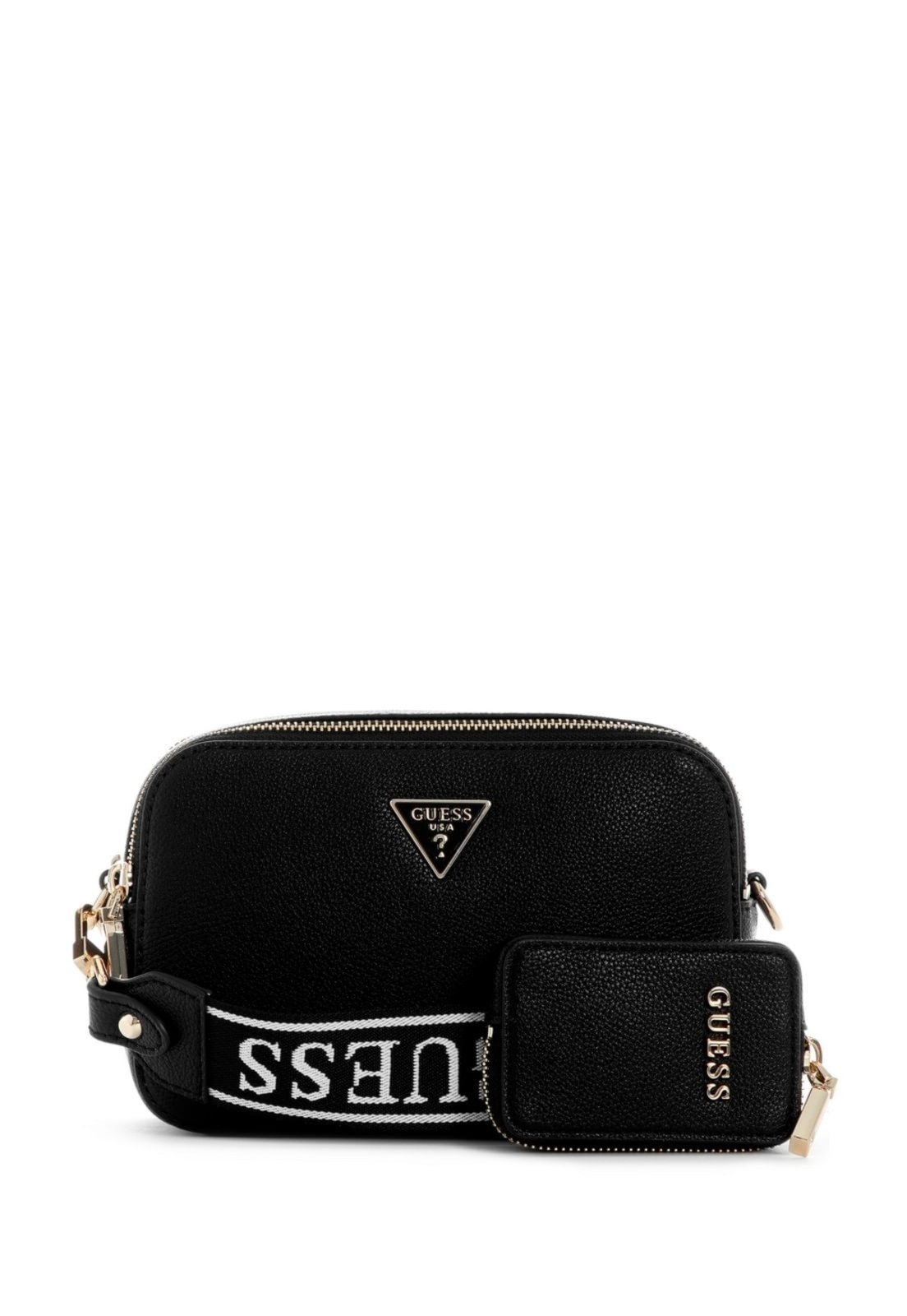 Bolsa Guess Latona Ii Camera Transversal Preto