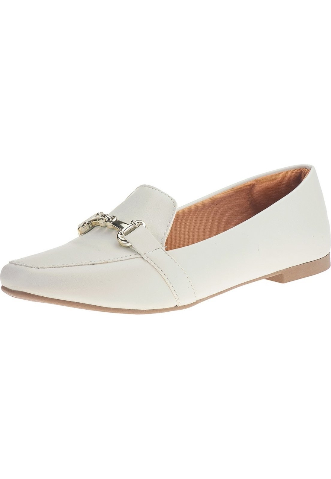 Sapatilha Feminino Sandália Moda Bico Quadrado 160 Ana Brito Bege