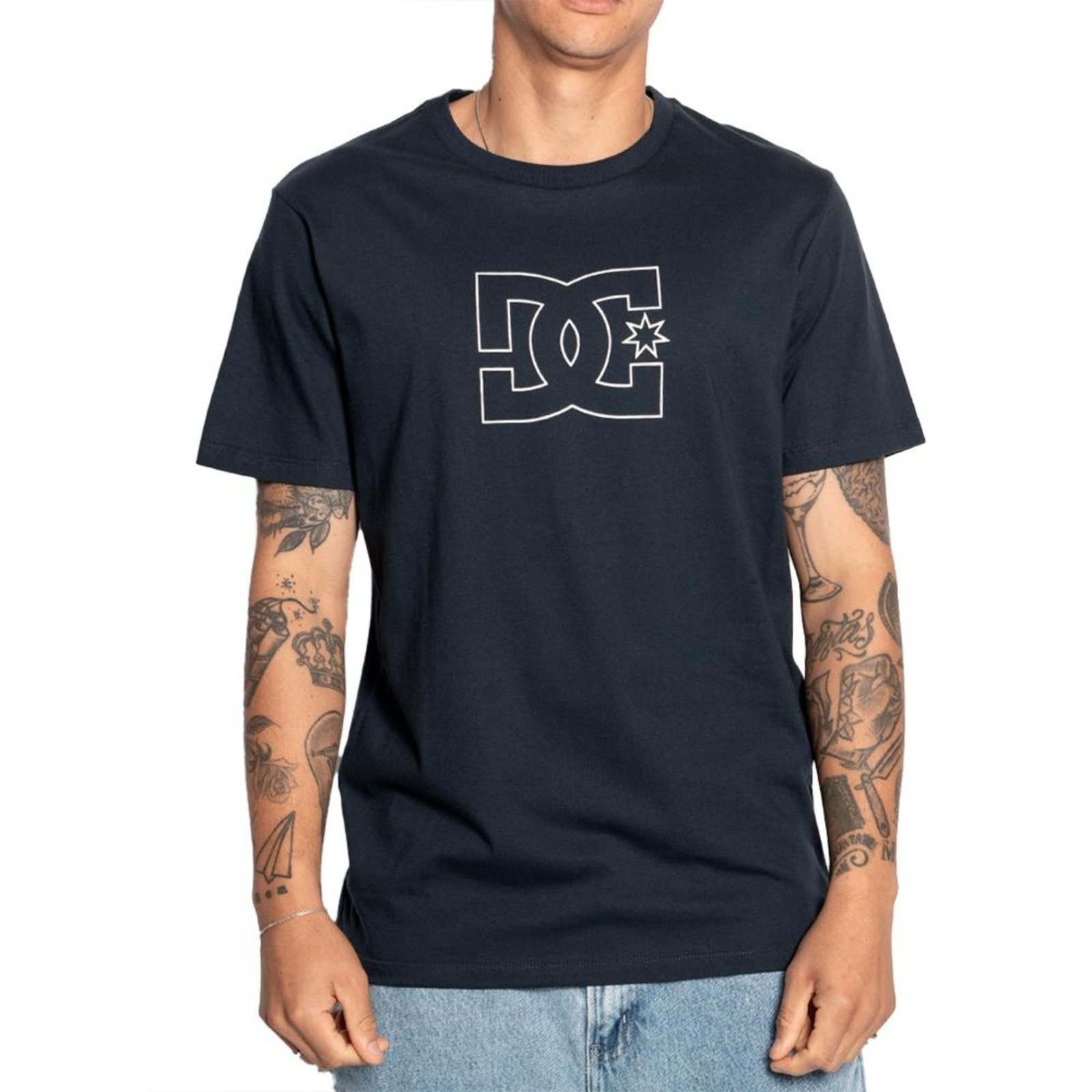 Camiseta DC Shoes DC Outline Star SM25 Masculina Marinho