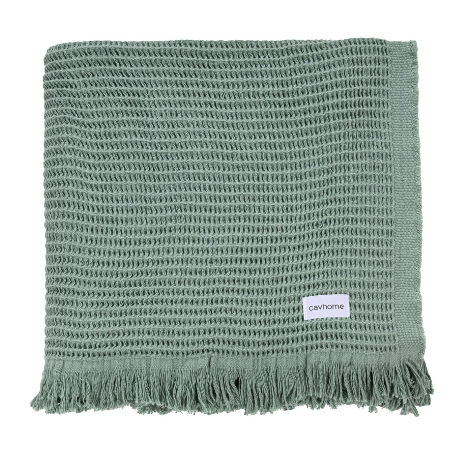 Manta Decorativa Cavhome Piquet 2,20×2,50 Verde Cana Grande