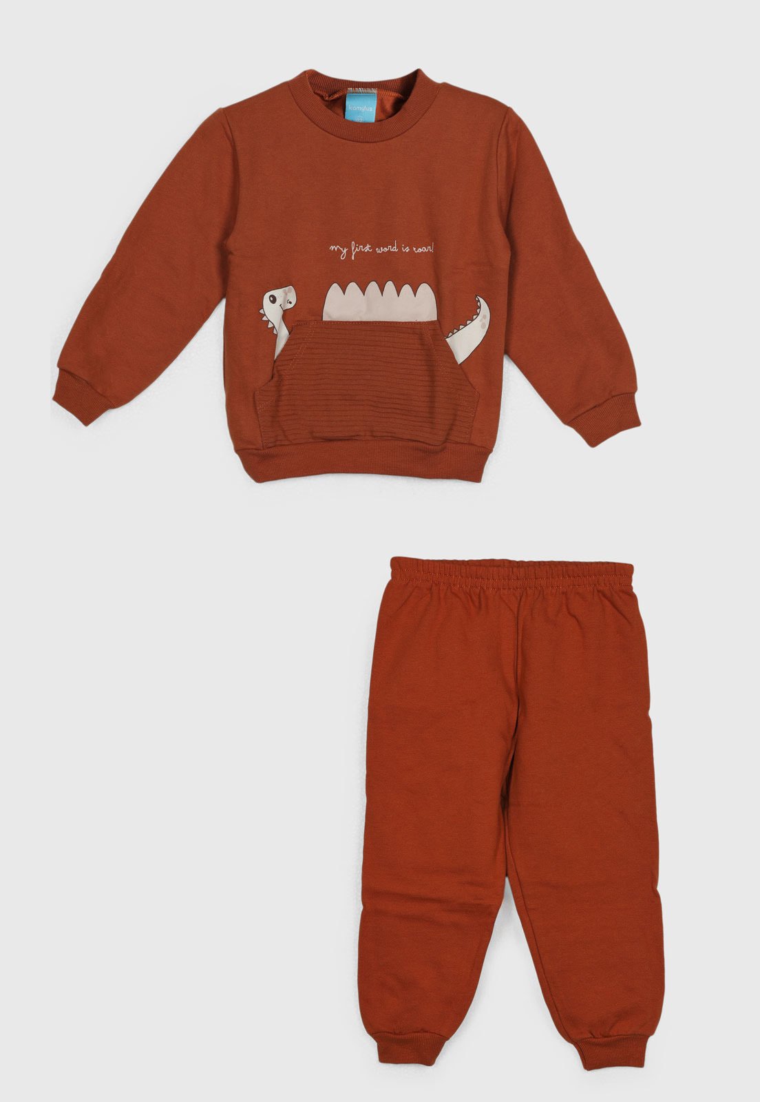 Conjunto Kamylus Dinossauro Caramelo