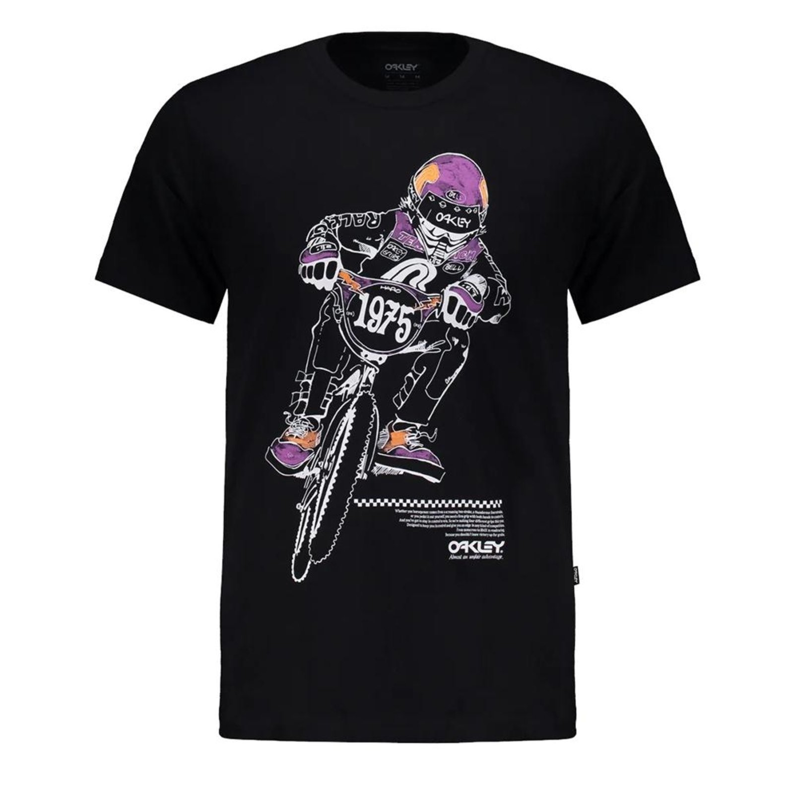 Camiseta Oakley BMX SM26 Masculina Blackout