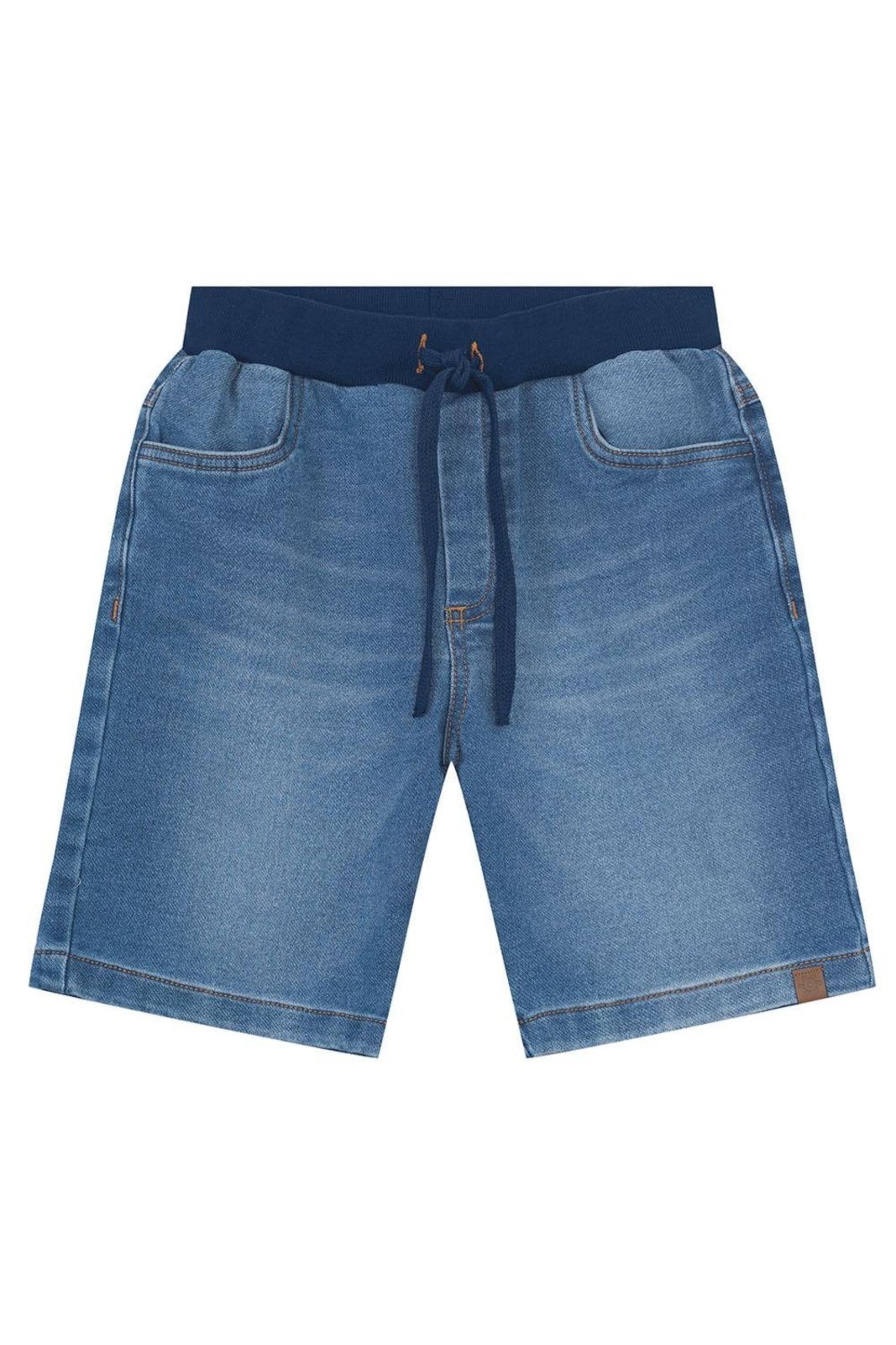 Vista 3 Infantil - Bermuda menino em jeans Brandili azul Brandili azul