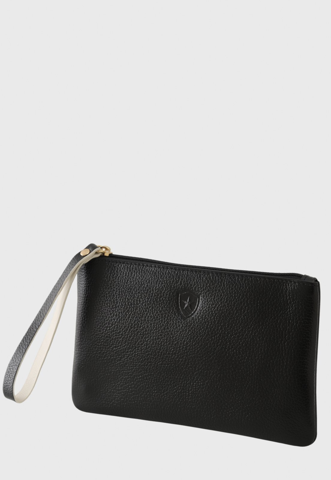 Bolsa Carteira Clutch Botafogo Preto/Branco