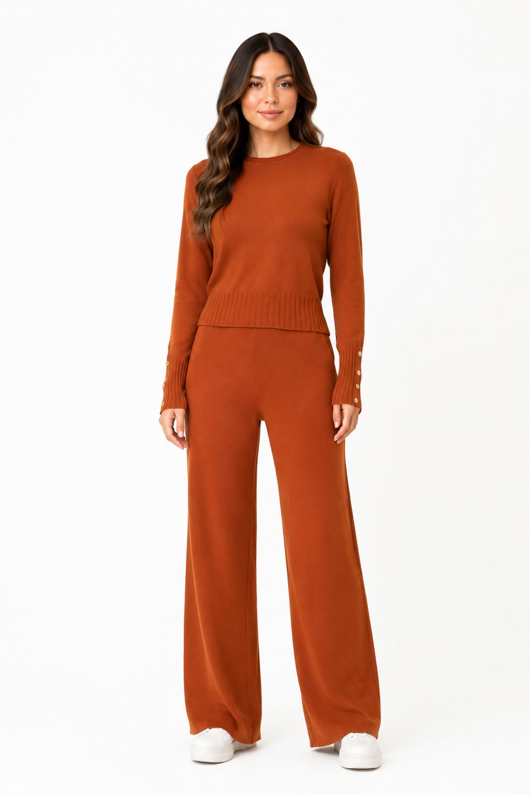 Conjunto Tricot D Bell Outlet Fashion Terracota