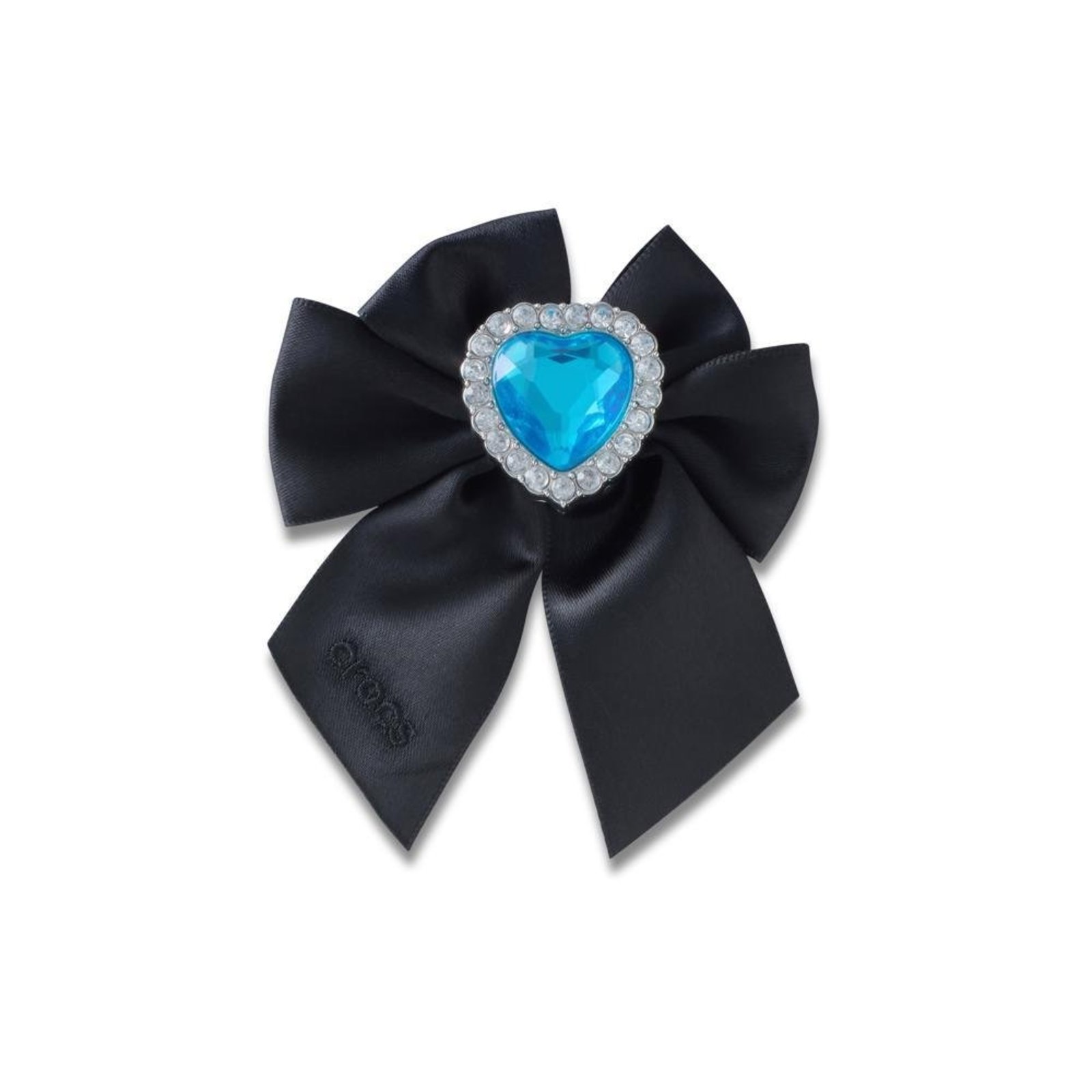 Infantil - Jibbitz™ Mega Laço Preto Com Gemas Único Branco