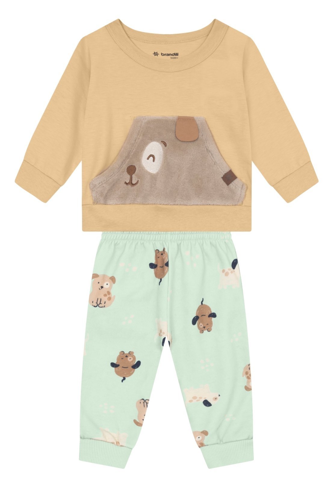 Infantil - Conjunto menino de cachorrinho Brandili Baby