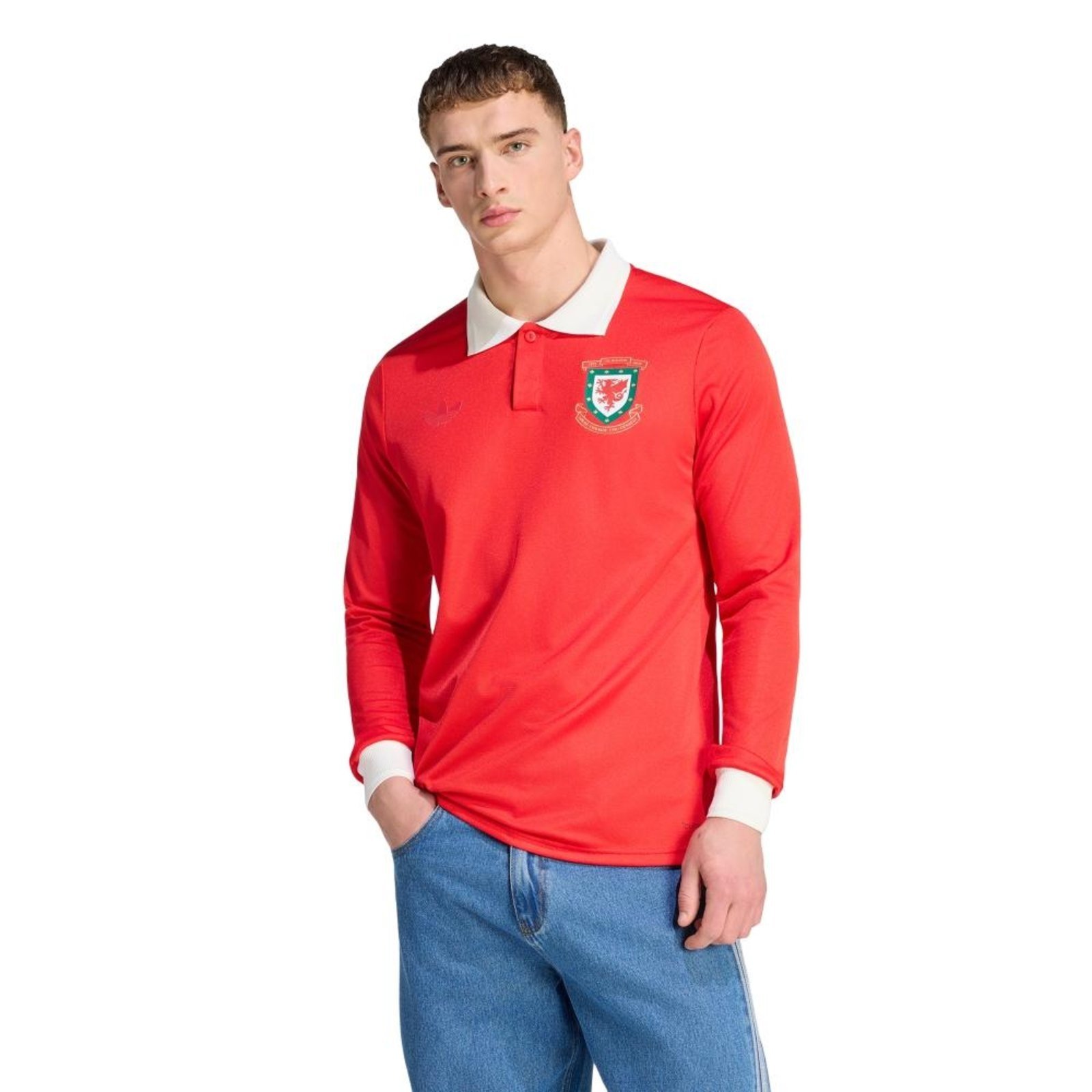 Camisa País de Gales 150 adidas Performance Vermelho