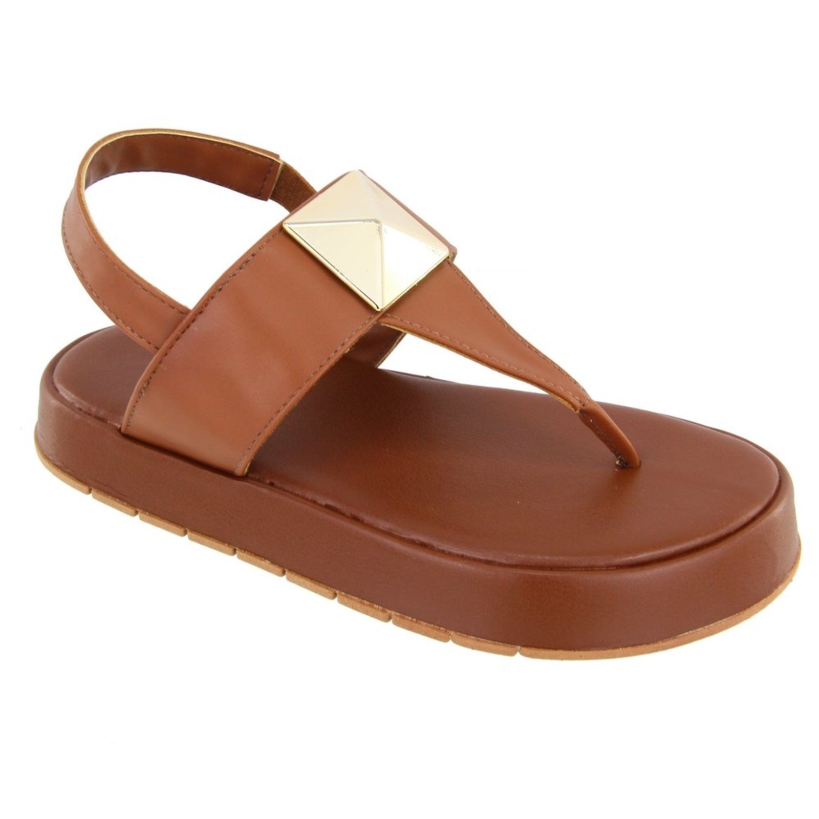 Papete Sandalia Plataforma Sola Alta Caramelo Kuento Shoes
