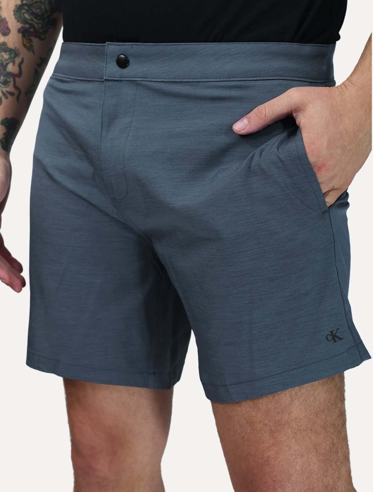 Short Calvin Klein Swimwear Masculino D'Água Botão