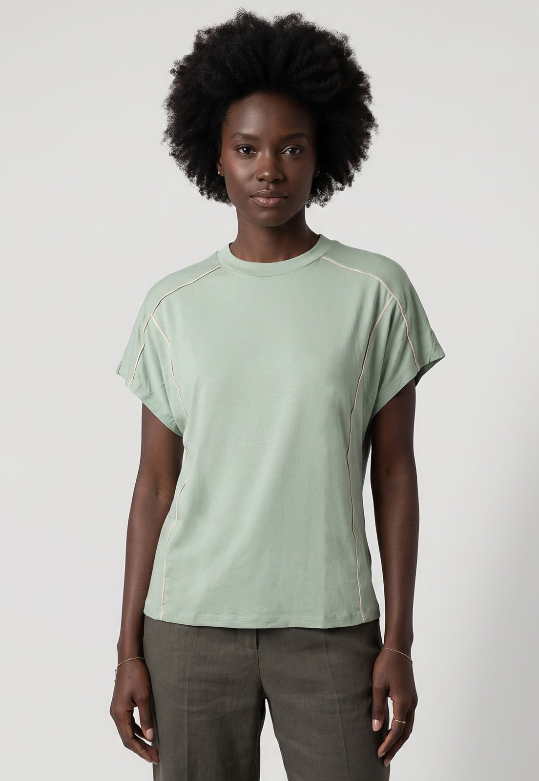 Blusa Feminina Lez a Lez Malha Ecovero Verde