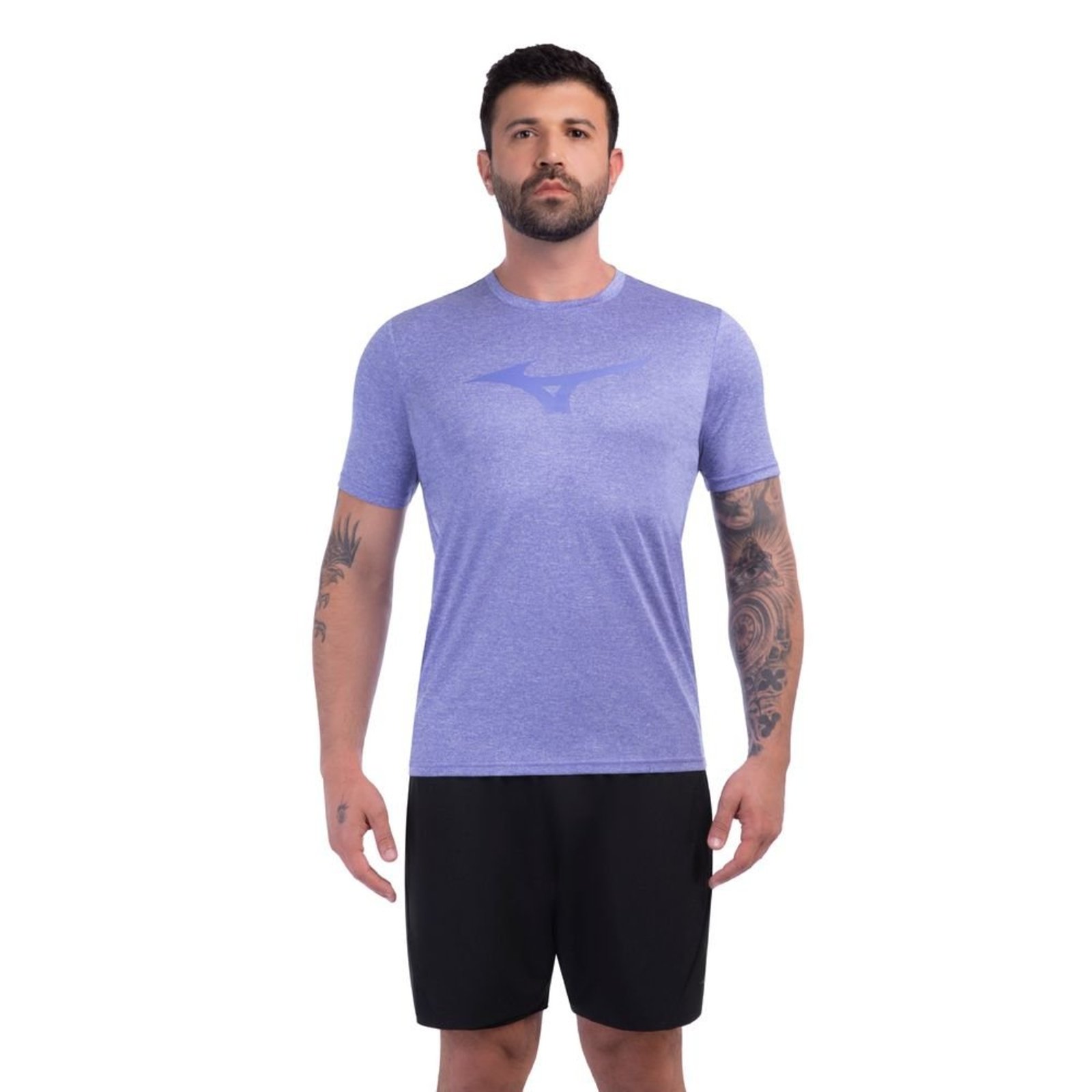 Camiseta de Corrida Mizuno Run Spark Mescl Masculino