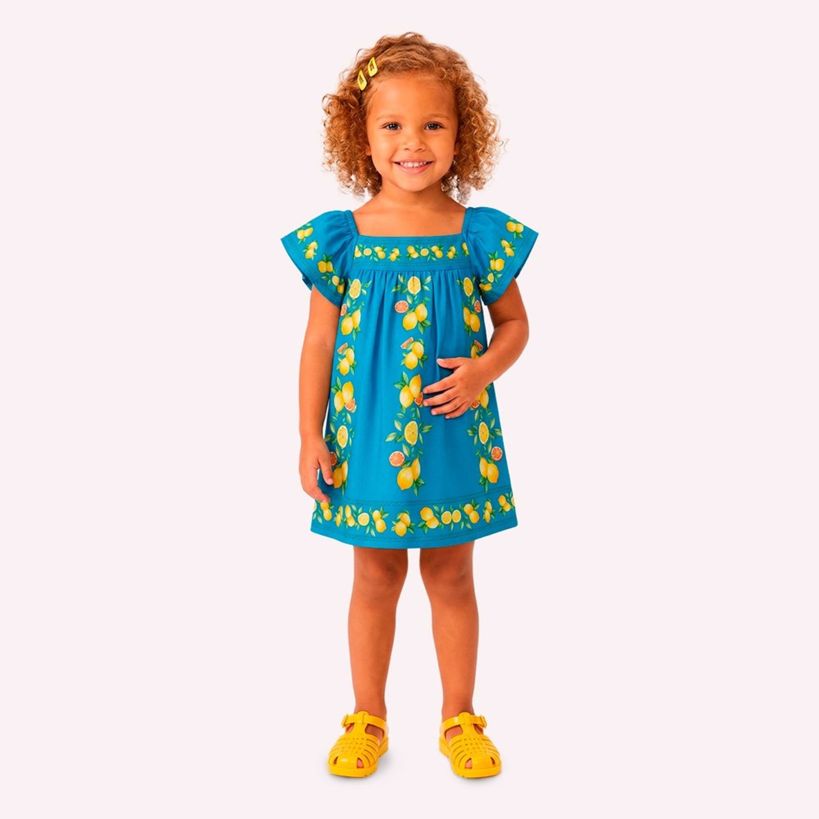 Infantil - Vestido Menina Limões Nanai