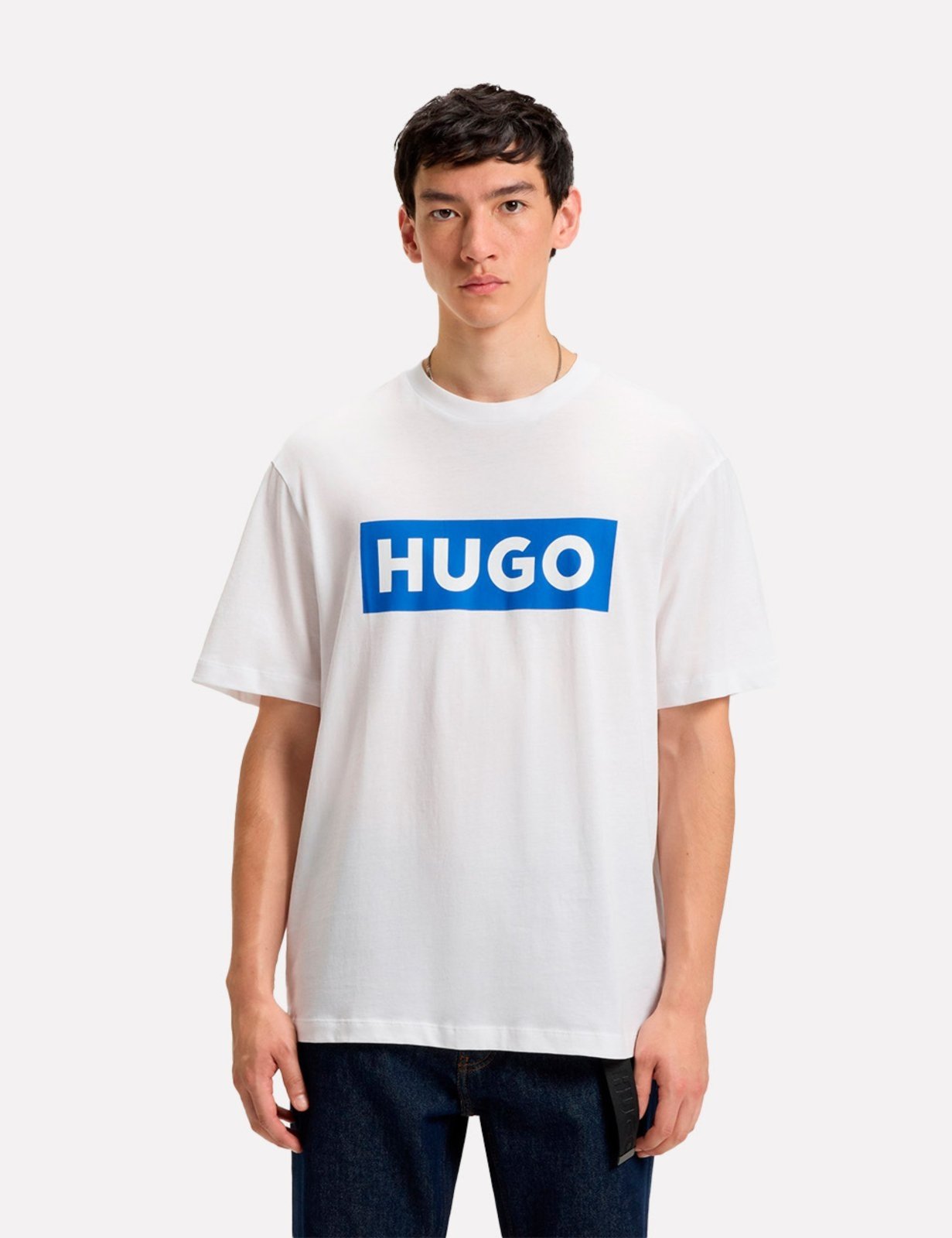 Camiseta Hugo Boss Masculina Regular Nico Branca
