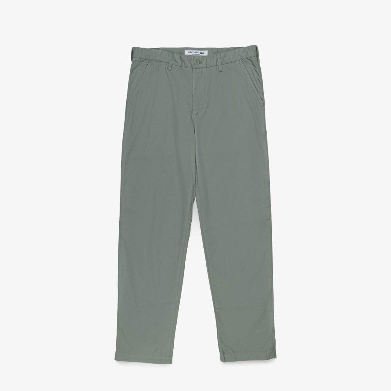 Calças Chino em Algodão Ajuste Regular Verde - 50 Verde