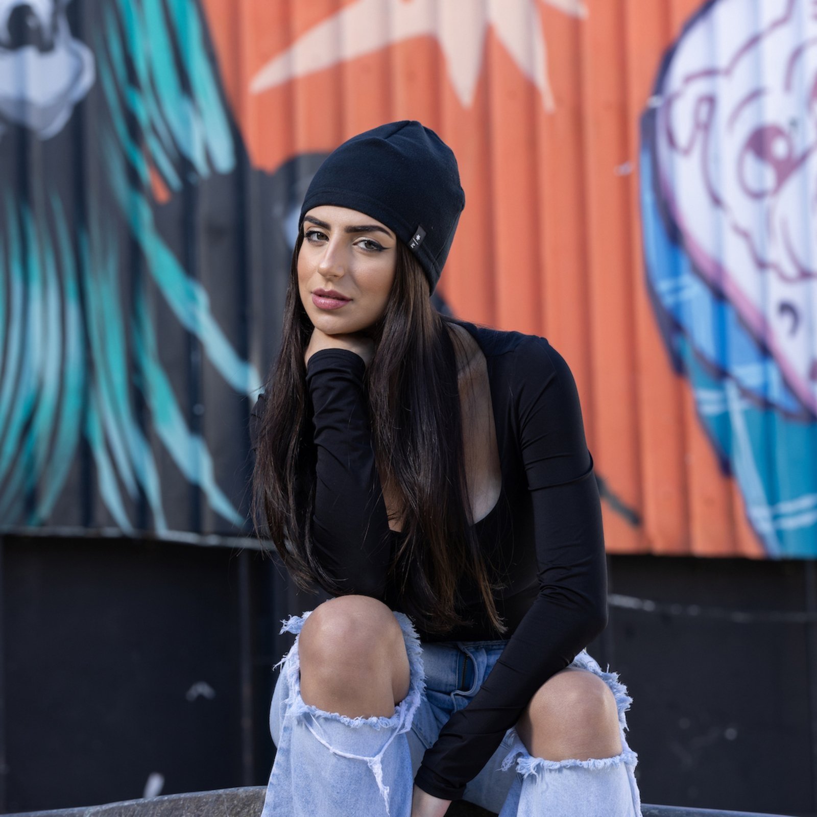 Vista 2 Touca Gorro Fleece Térmico Maktub Para O Frio Respirável Unico MAKTUB STYLE preto MAKTUB STYLE preto