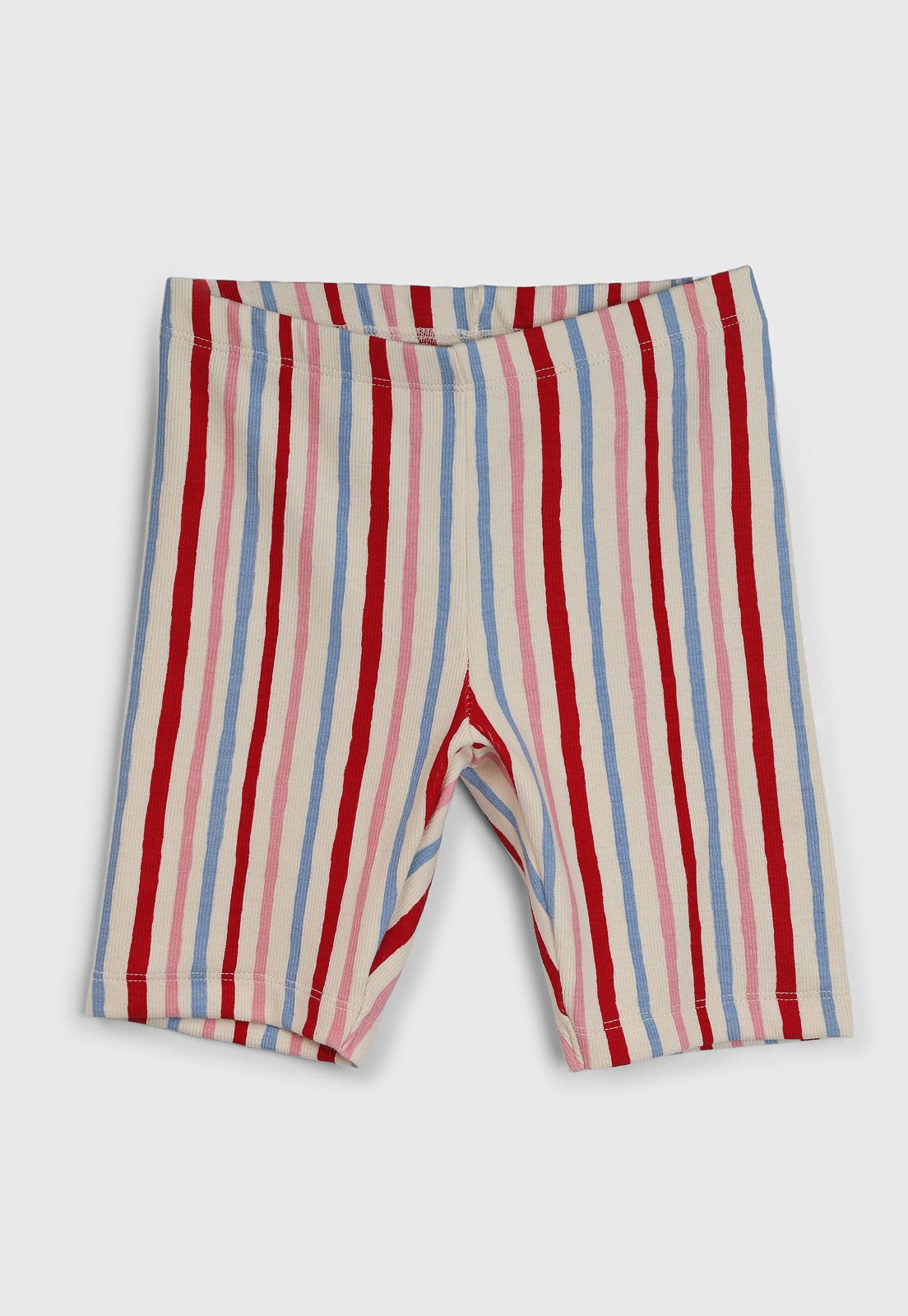 Vista 2 Infantil - Shorts Hering Listrado Canelado Off-White Hering Kids off-white white Hering Kids off-white white