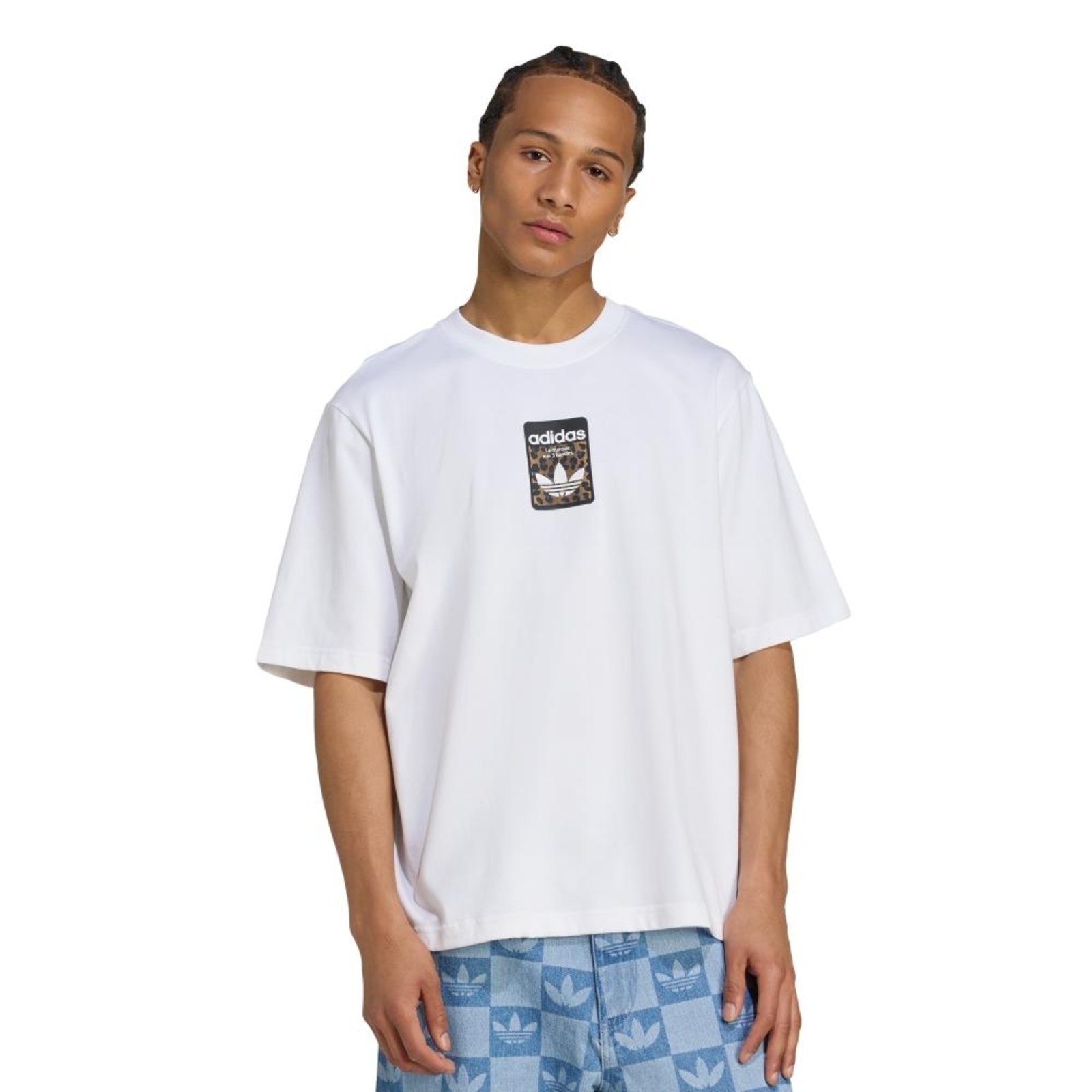 Camiseta Leo Oversized adidas Originals Branco