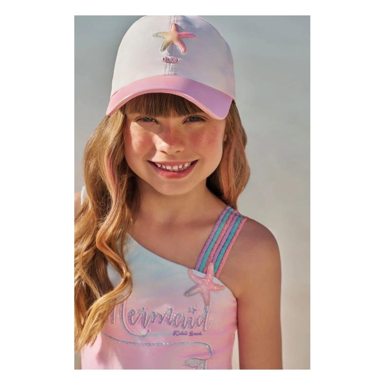Infantil - Boné Aba Curva Estrela do Mar Kukiê Branco M Branco