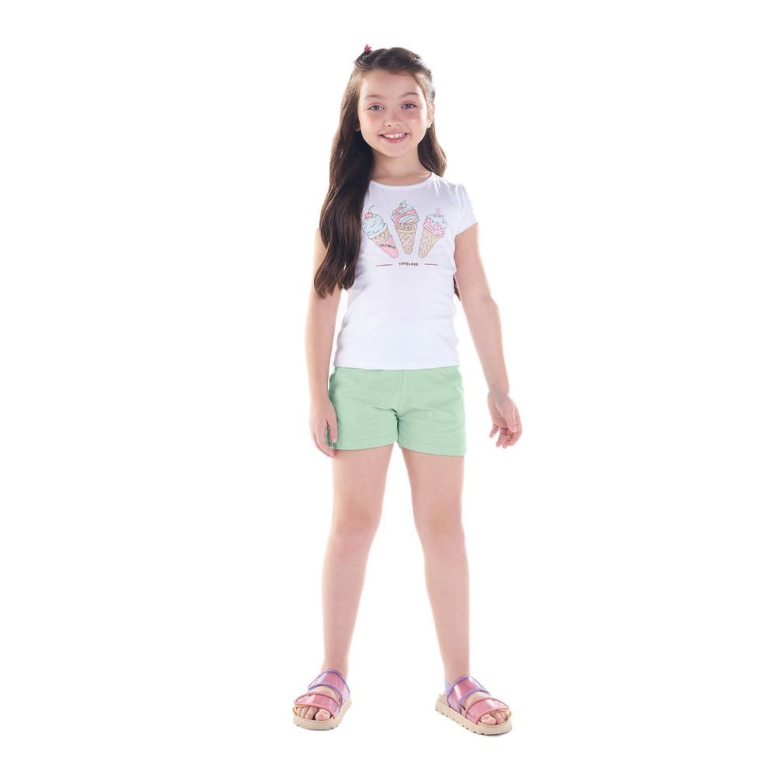 Infantil - Conjunto Menina - Branco - 49325-3