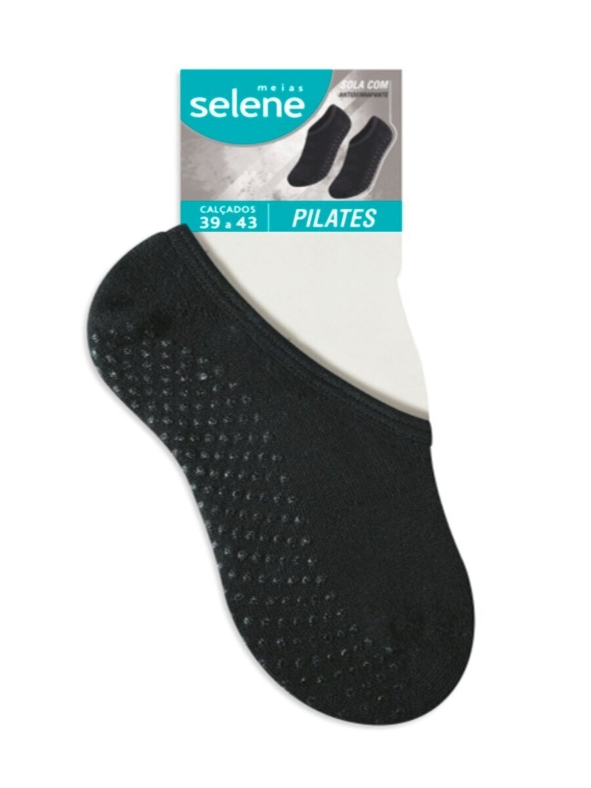 Meia Antiderrapante Selene 4400-002 Preto