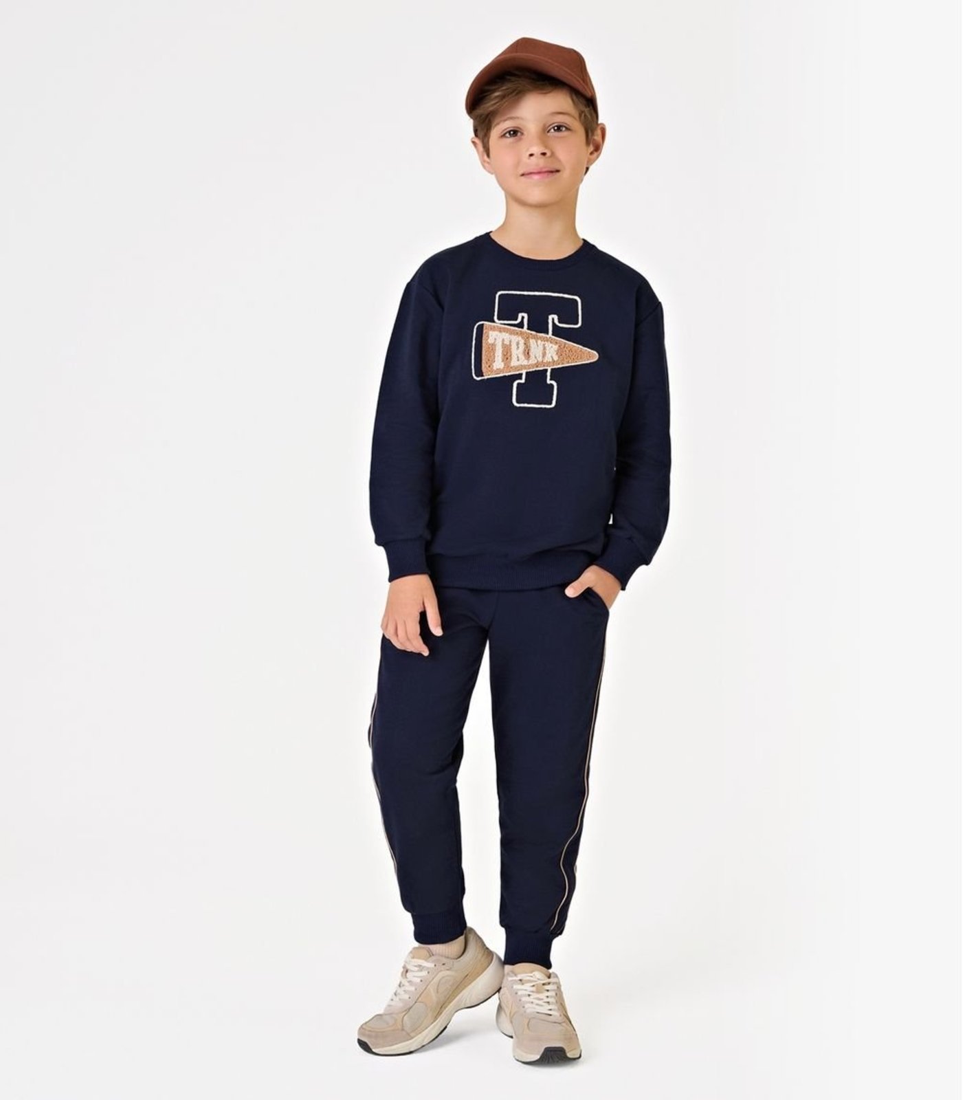 Infantil - Conjunto Blusão com Calça Menino Trick Nick Azul