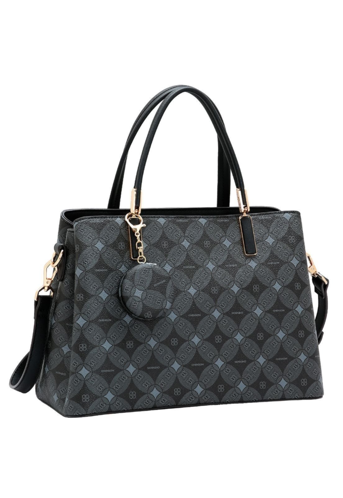 Bolsa Feminina Chenson Monograma Contemporâneo 3485375 Preto