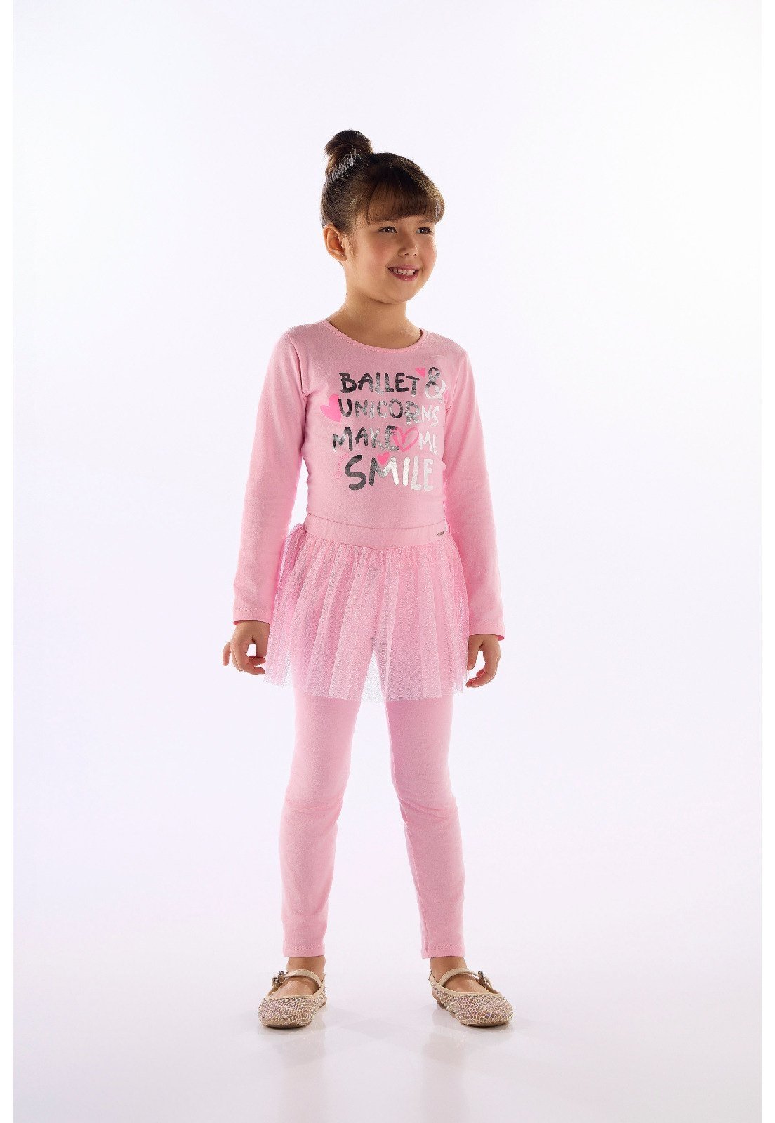 Infantil - Blusa Cotton Estampado Quimby Branco