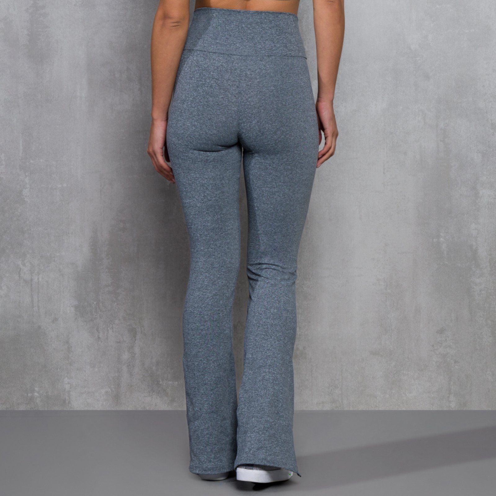 Vista 3 Calça Flare De Chelles com Fenda Mescla FT1086CA estampado De Chelles estampado
