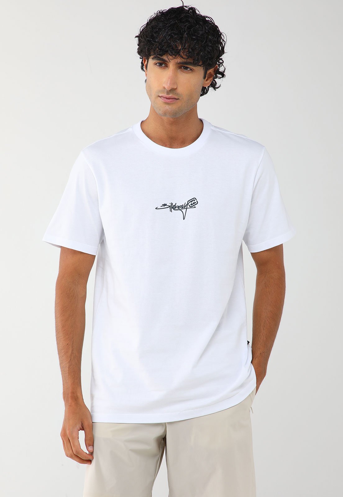 Camiseta Masculina Billabong Bracket Script Branca