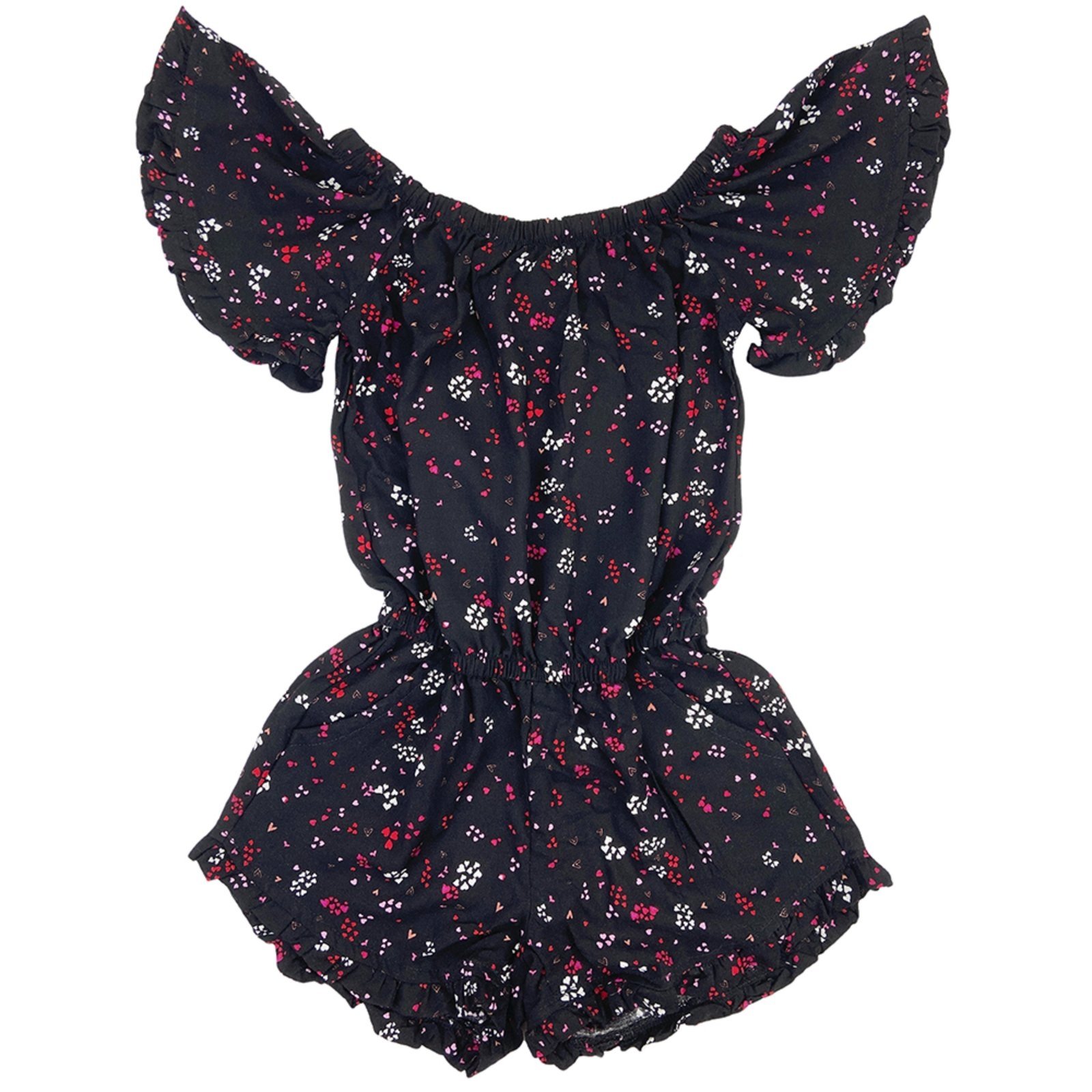 Infantil – Macacão Juvenil Look Jeans Viscose Estampado
