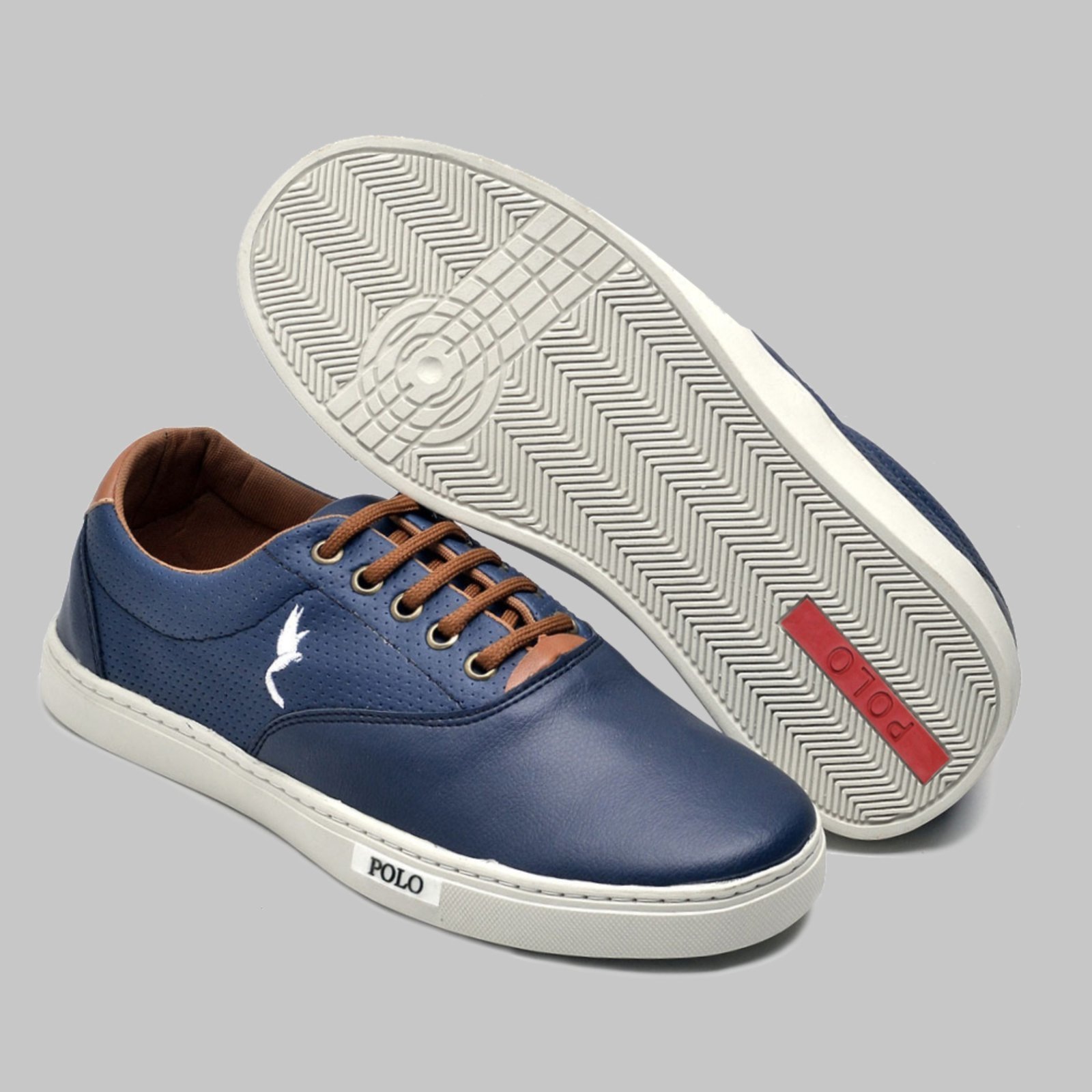 Vista 3 Infantil - Tênis Masculino Infântil Casual Menino Polo Blu azul Polo Blu azul