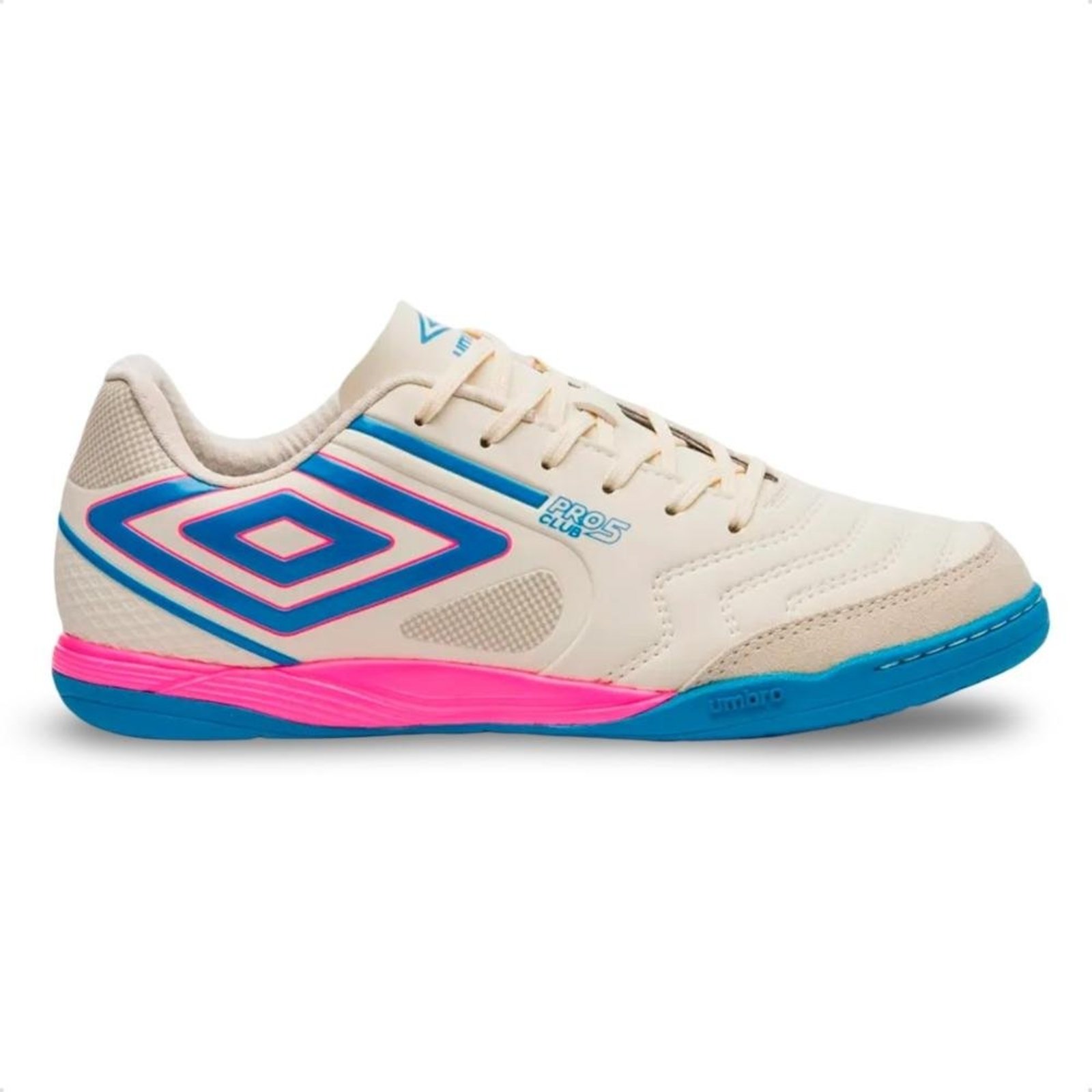 Chuteira Futsal Umbro Pro 5 Bump Club Off-white