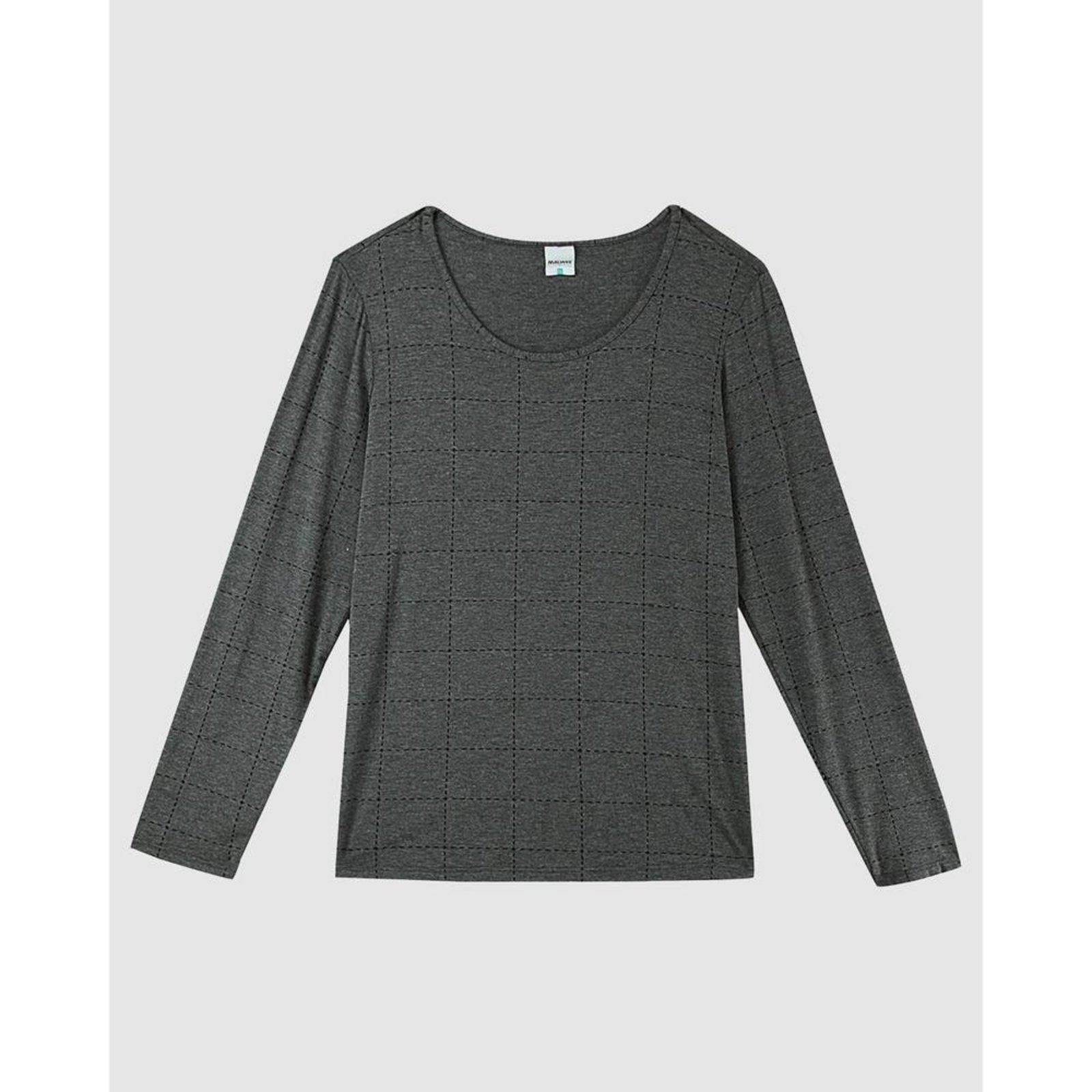 Blusa Xadrez Em Viscose Stretch Malwee Plus