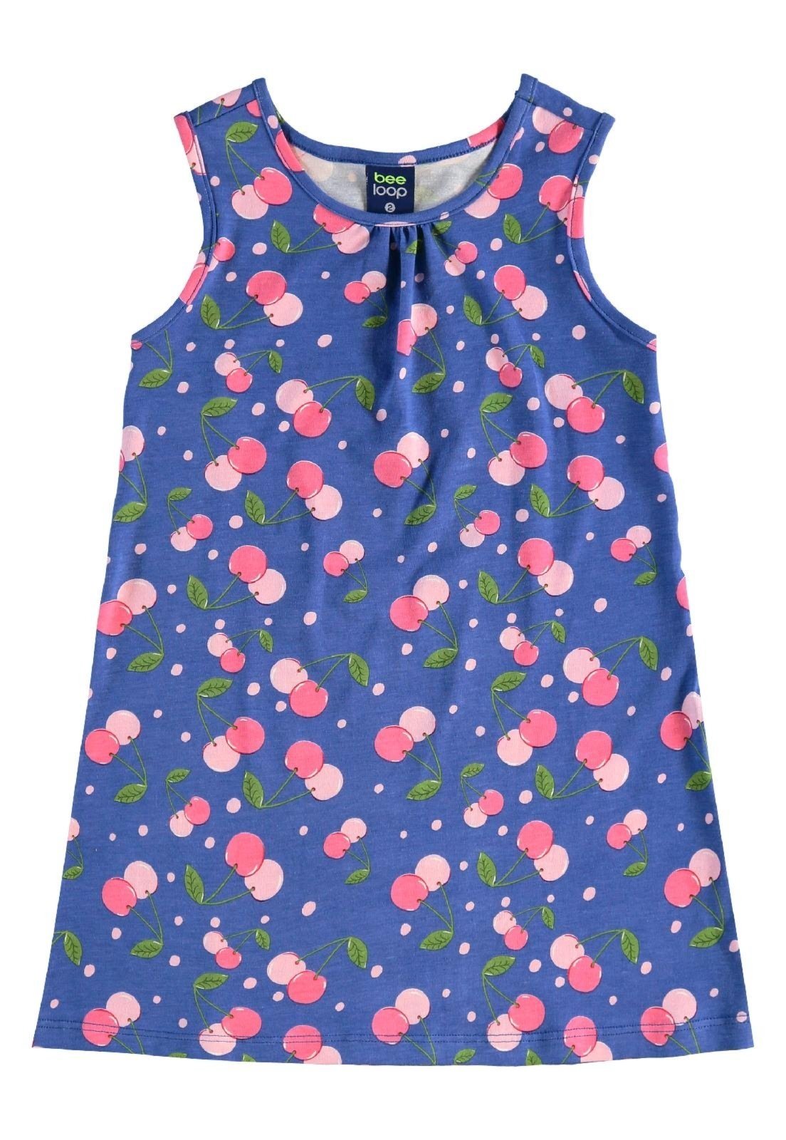 Infantil – Vestido Cerejinhas Bee Loop Azul