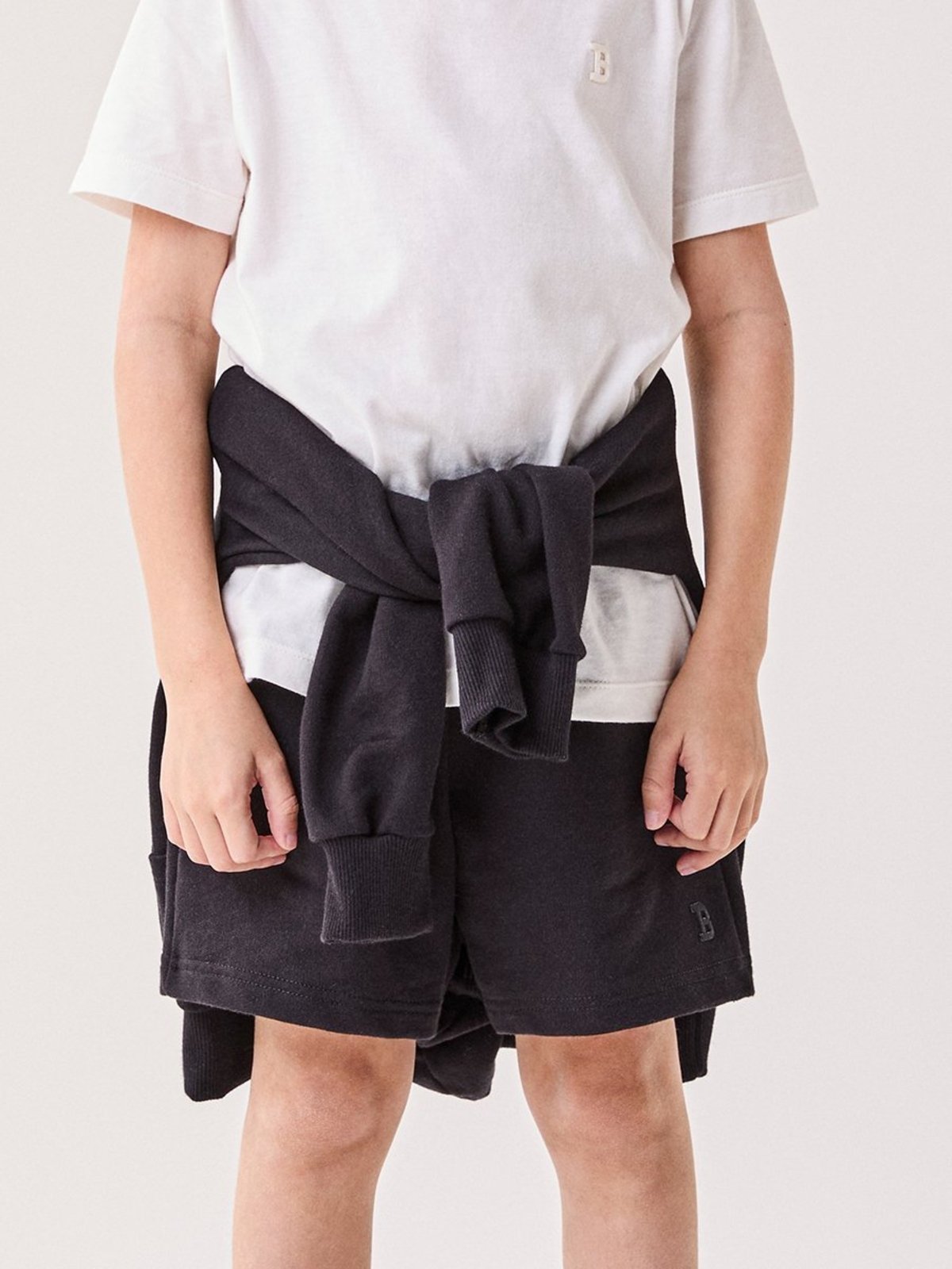 Infantil - Bermuda Menino Bimbi Preta Básica